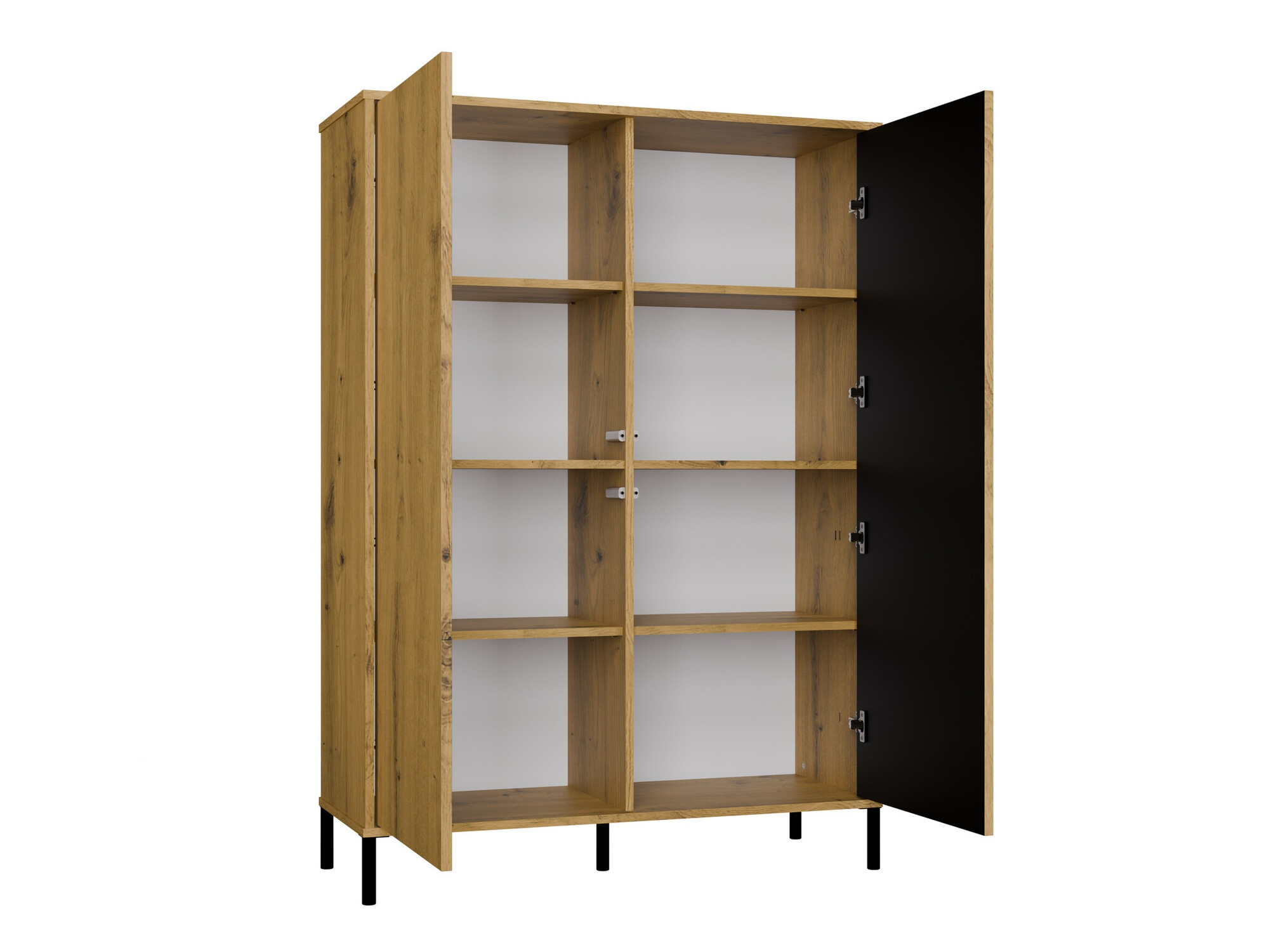 Estantería Orlsone 102 (Roble Artisan + Negro)