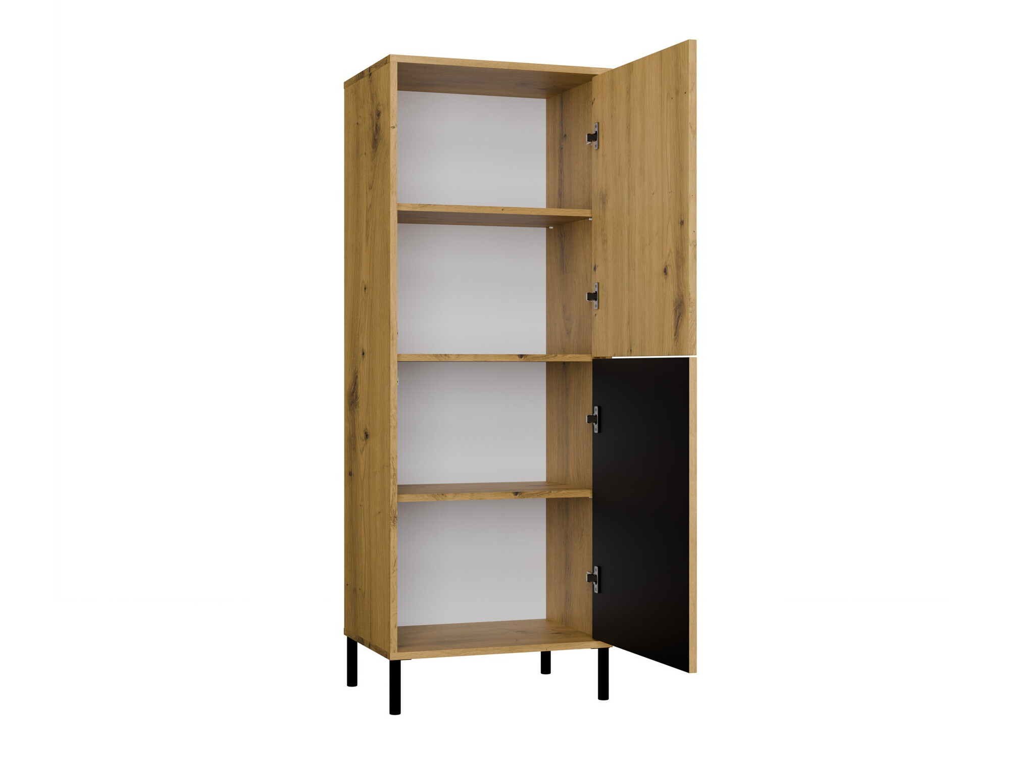 Estantería Orlsone 103 (Roble Artisan + Negro)