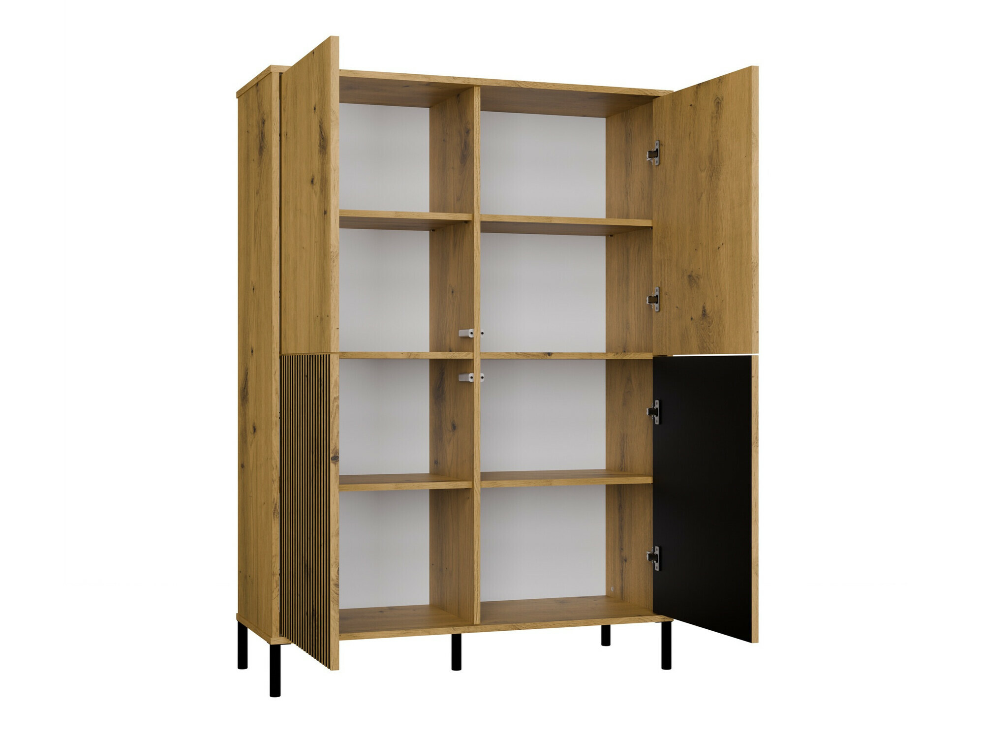 Estantería Orlsone 104 (Roble Artisan + Negro)