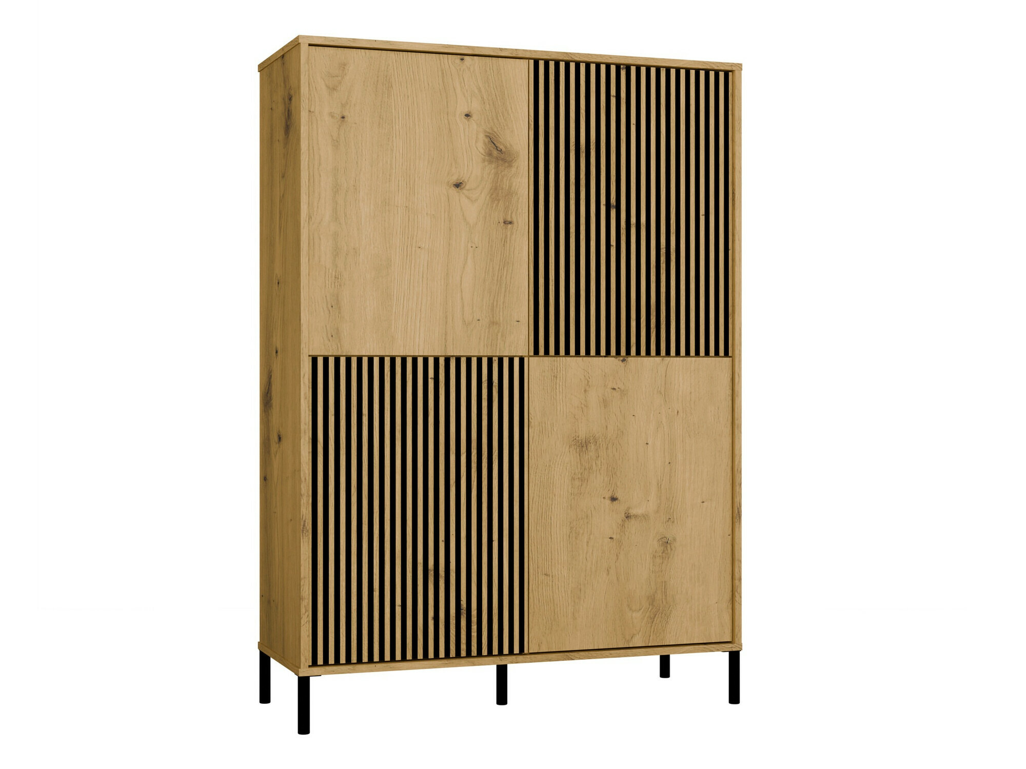 Estantería Orlsone 104 (Roble Artisan + Negro)