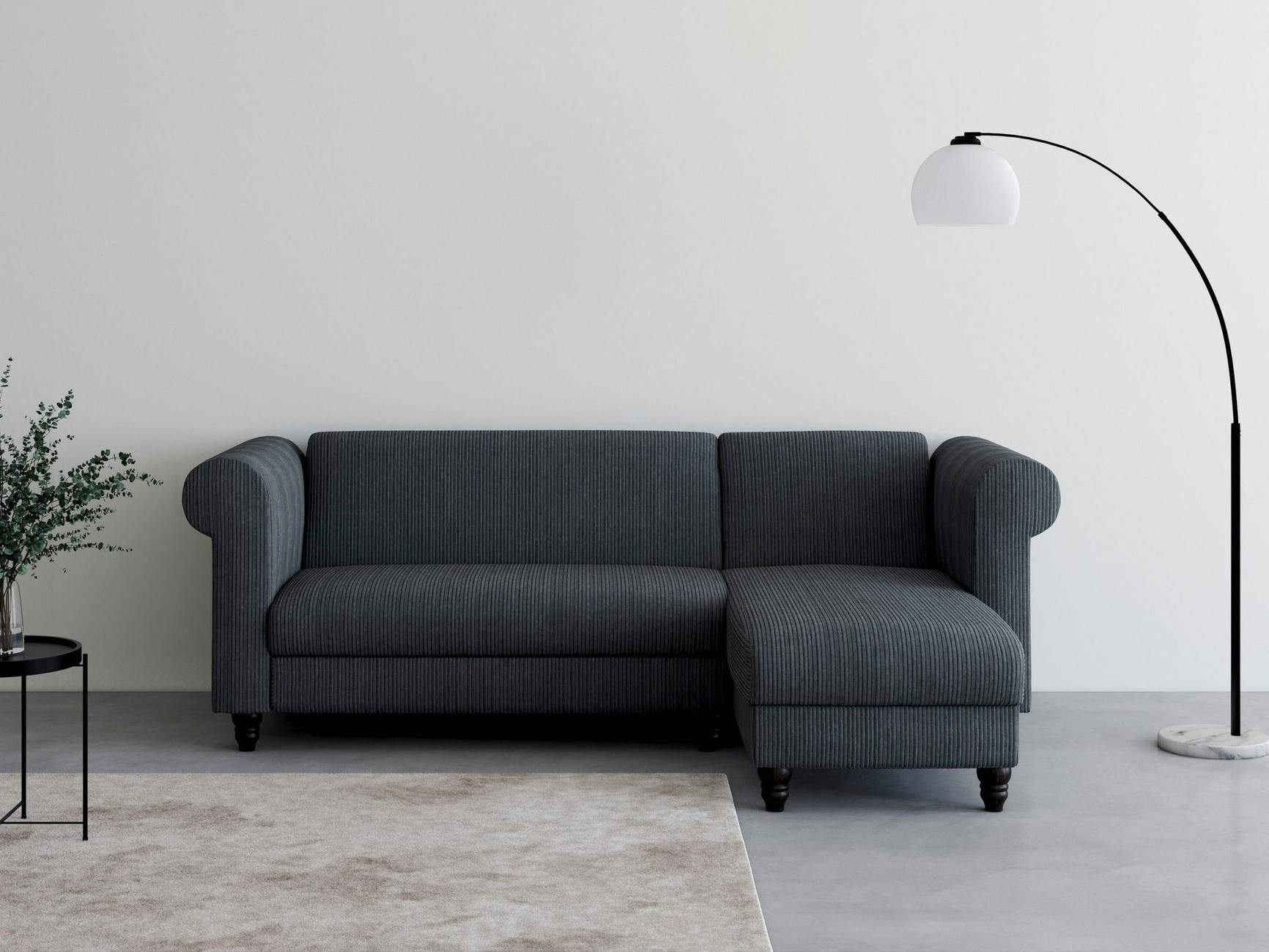 Sofá rinconero Tulsa 677 (Antracita)