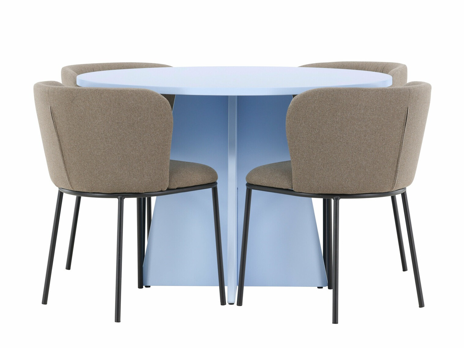 Conjunto de mesas y sillas para comedor Dallas 4746 (Marrón)