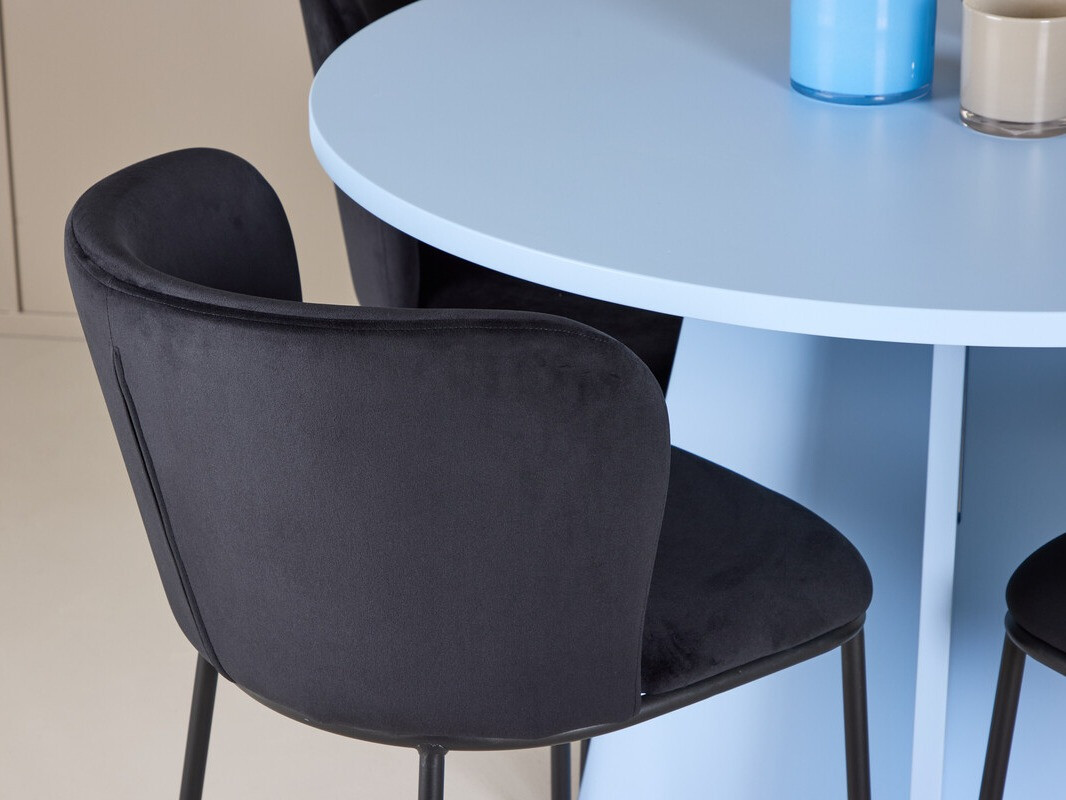 Conjunto de mesas y sillas para comedor Dallas 4746 (Negro)