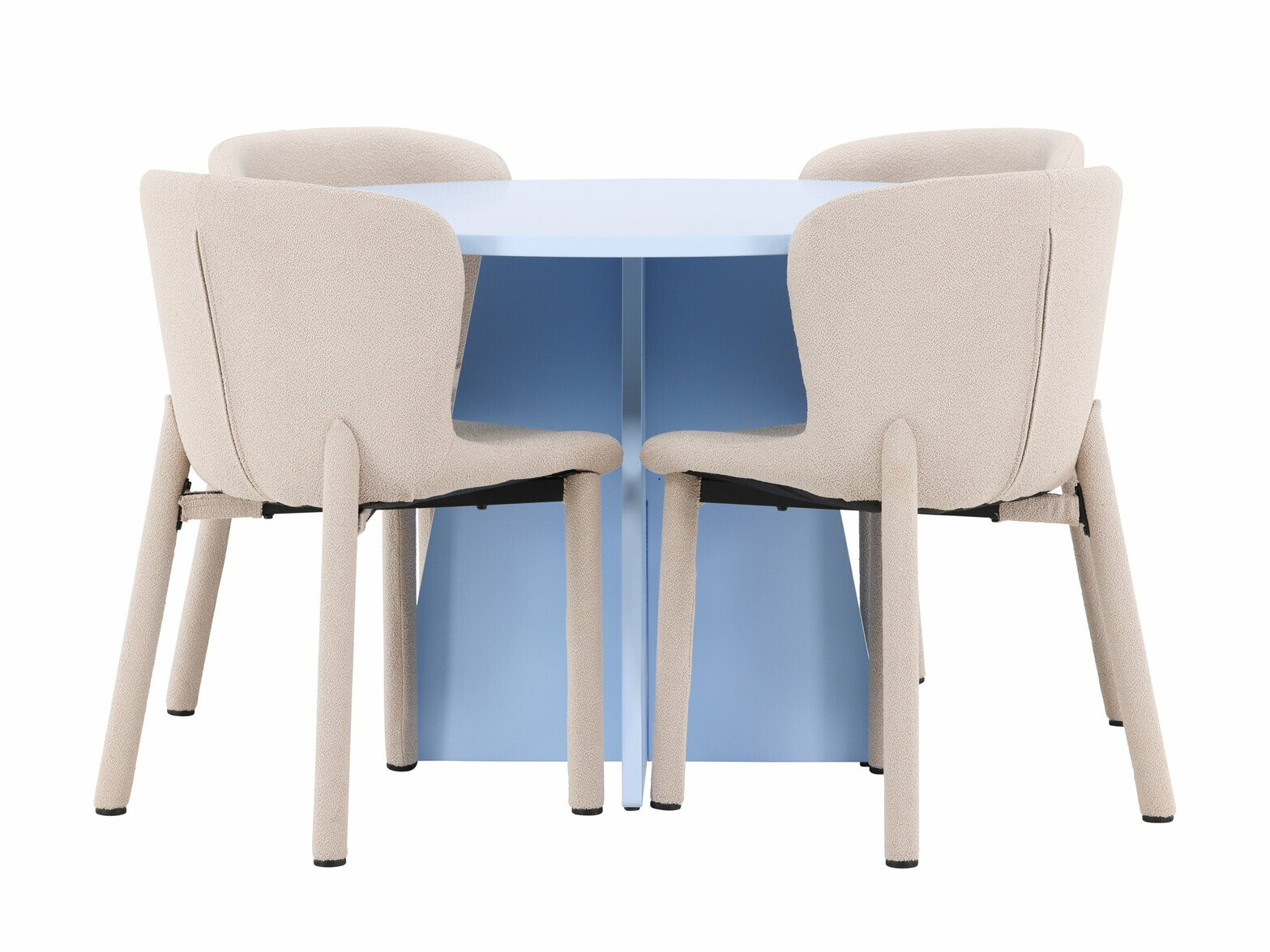 Conjunto de mesas y sillas para comedor Dallas 4747 (Beige)