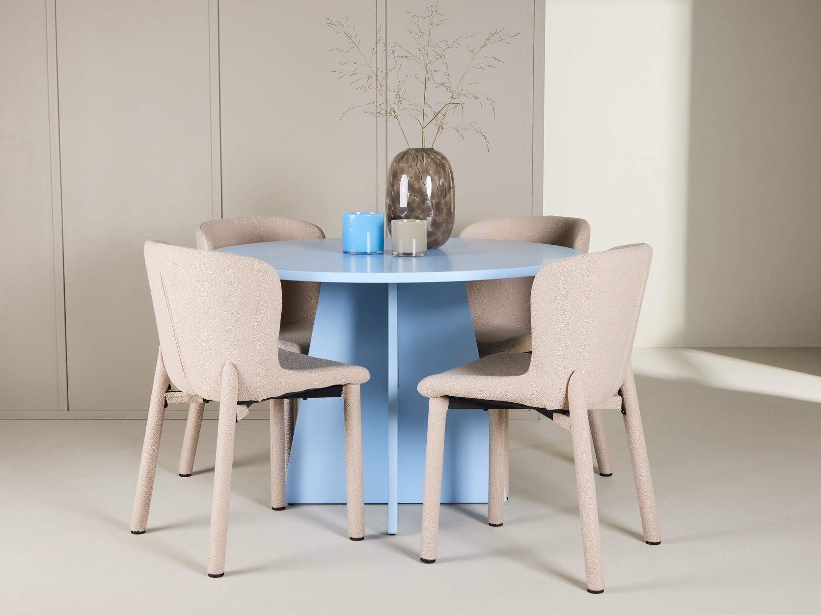 Conjunto de mesas y sillas para comedor Dallas 4747 (Beige)