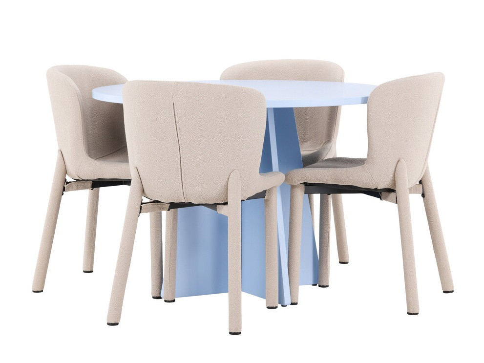 Conjunto de mesas y sillas para comedor Dallas 4747 (Beige)