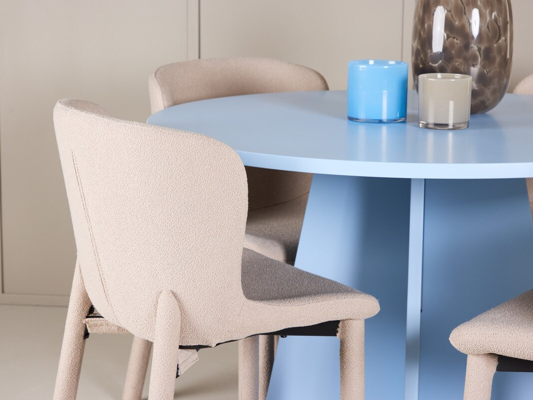 Conjunto de mesas y sillas para comedor Dallas 4747 (Beige)