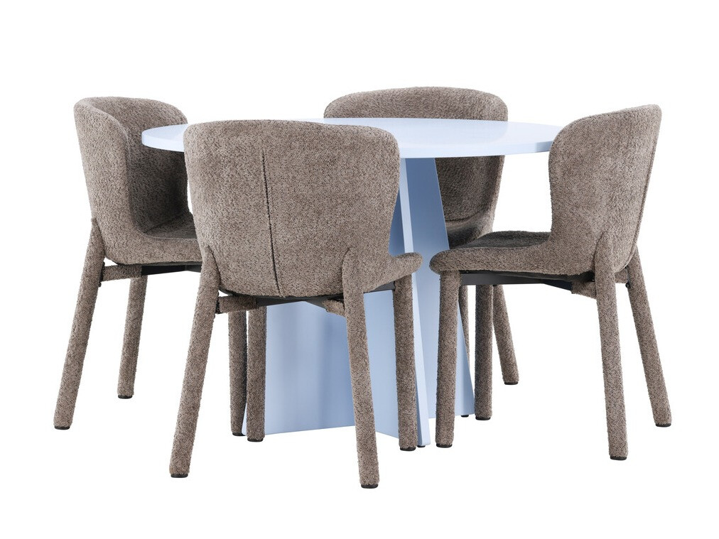 Conjunto de mesas y sillas para comedor Dallas 4747 (Marrón)