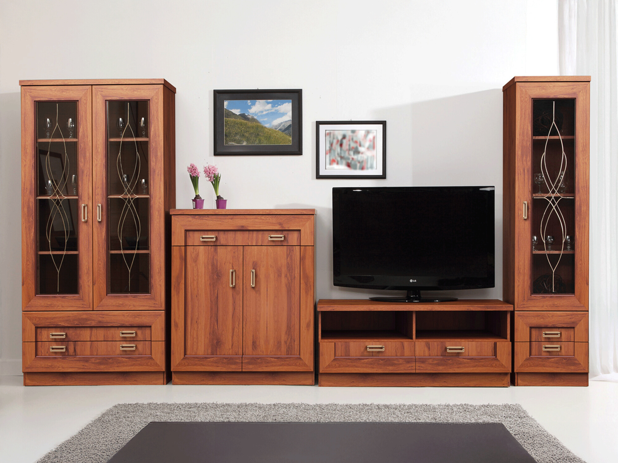 Conjunto de salón Lircava 119 (Roble envejecido)