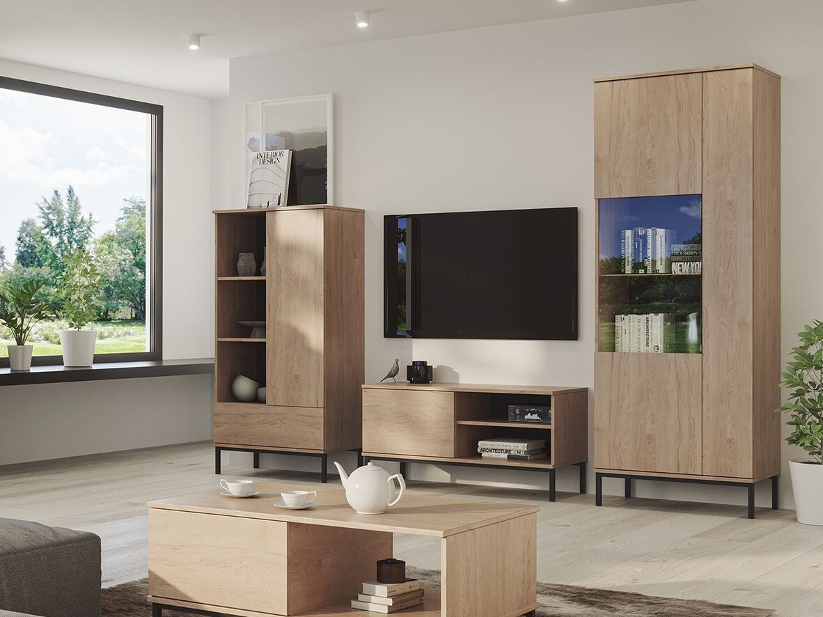 Conjunto de salón Lomsore 109 (Luminoso madera)