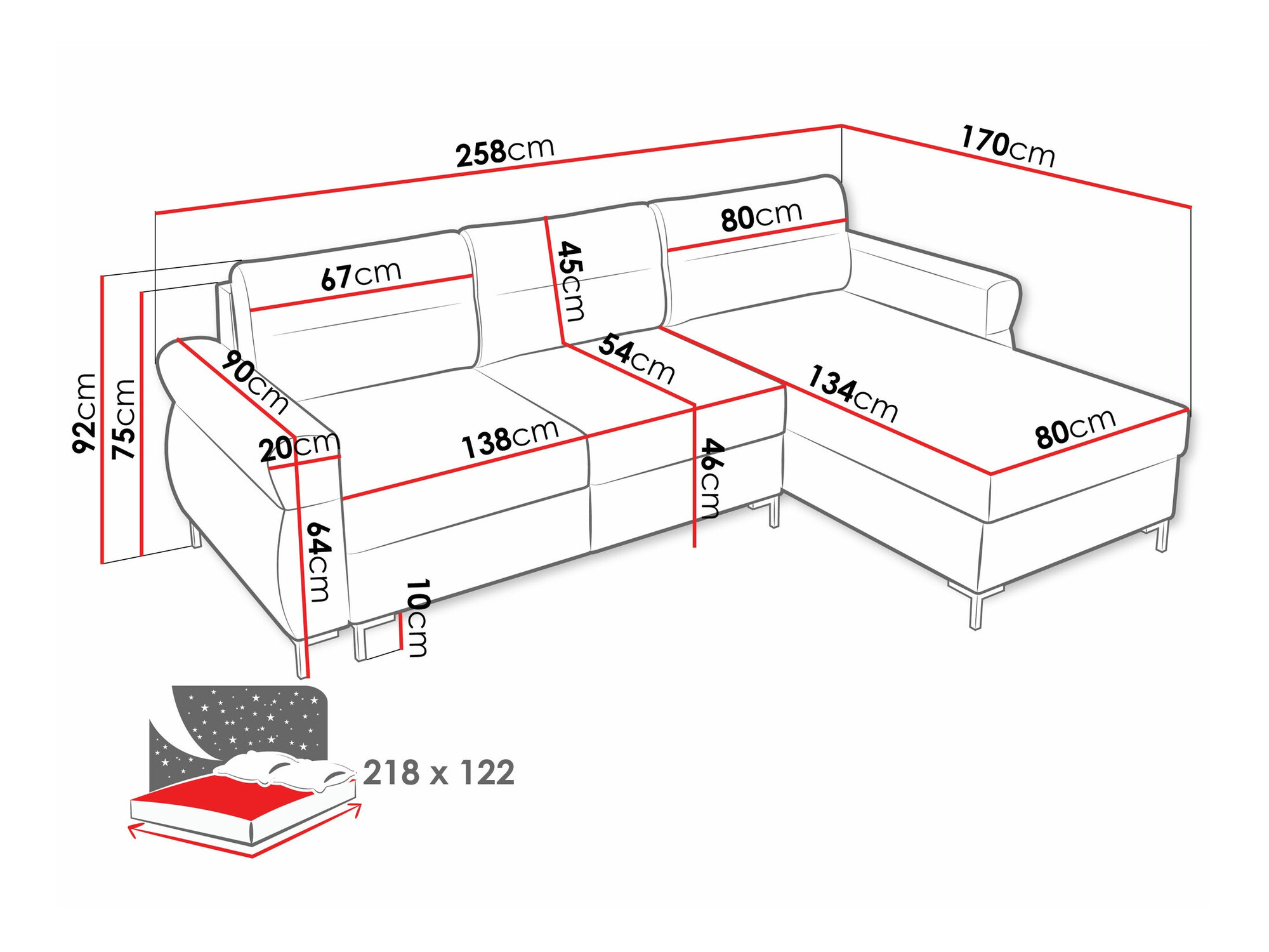 Sofá rinconero Stonecrest 103 (Sierra 741)