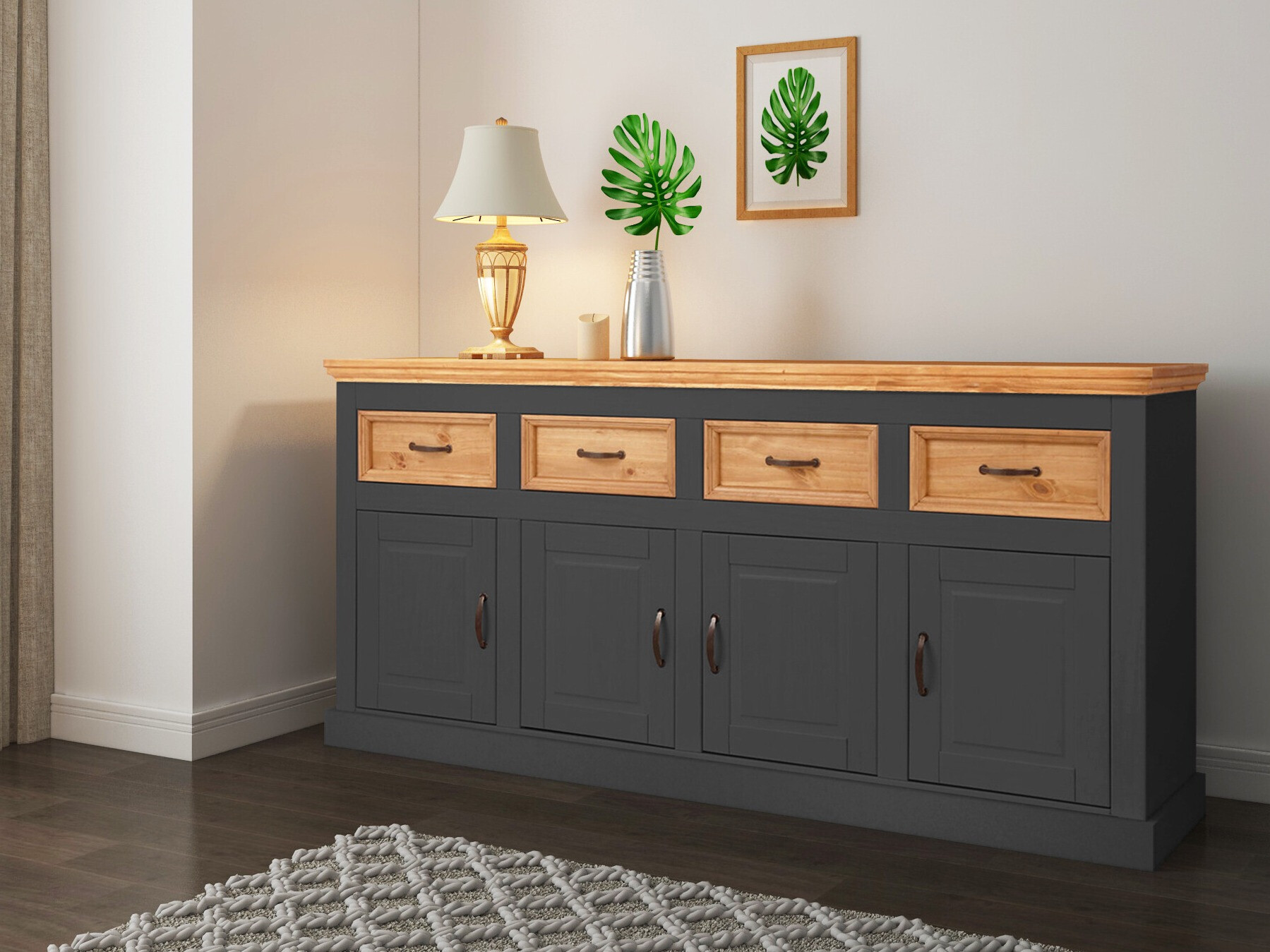 Cómoda Tolelio 106 (Antracita + Pino)