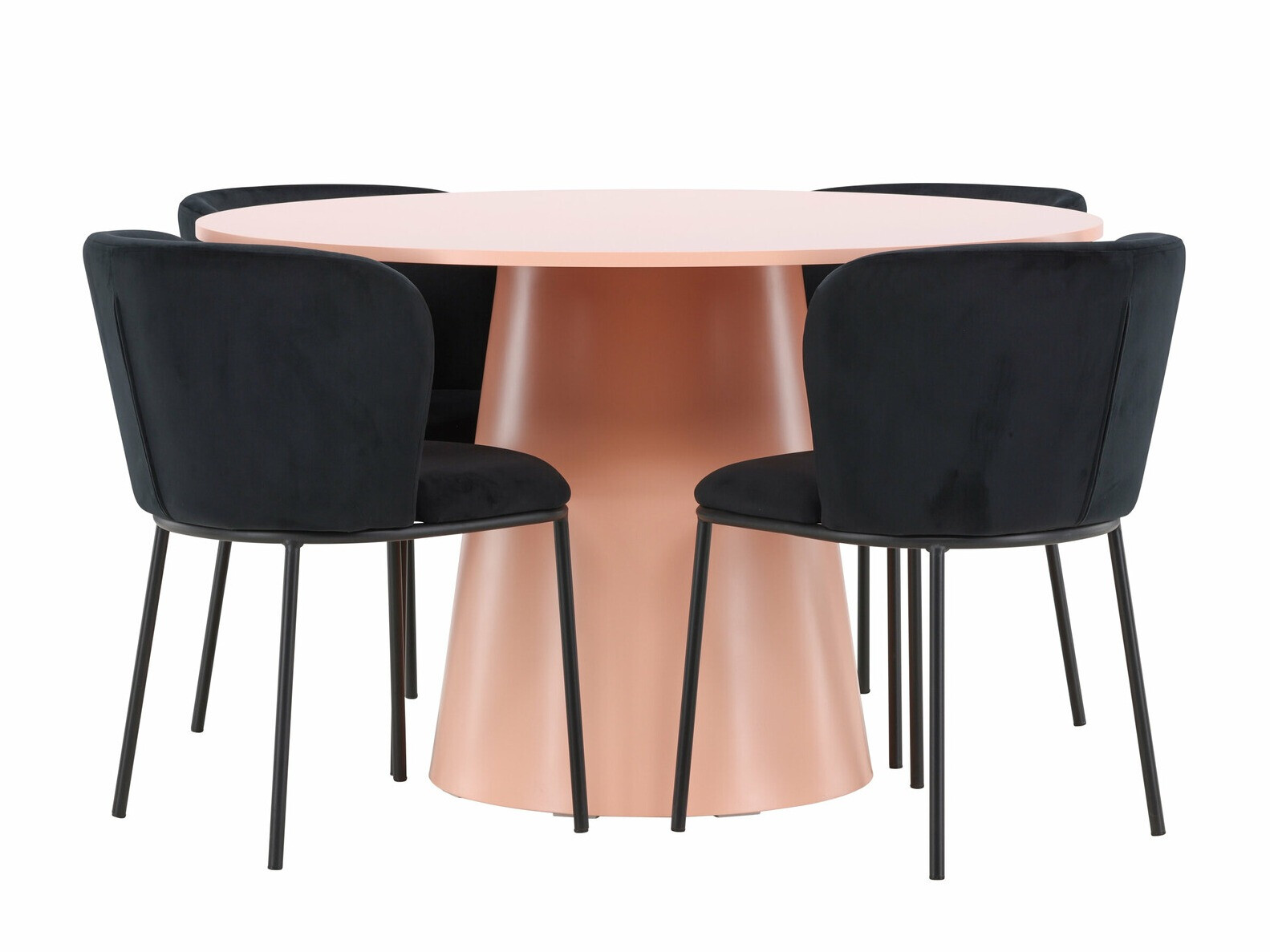 Conjunto de mesas y sillas para comedor Dallas 4750 (Negro)