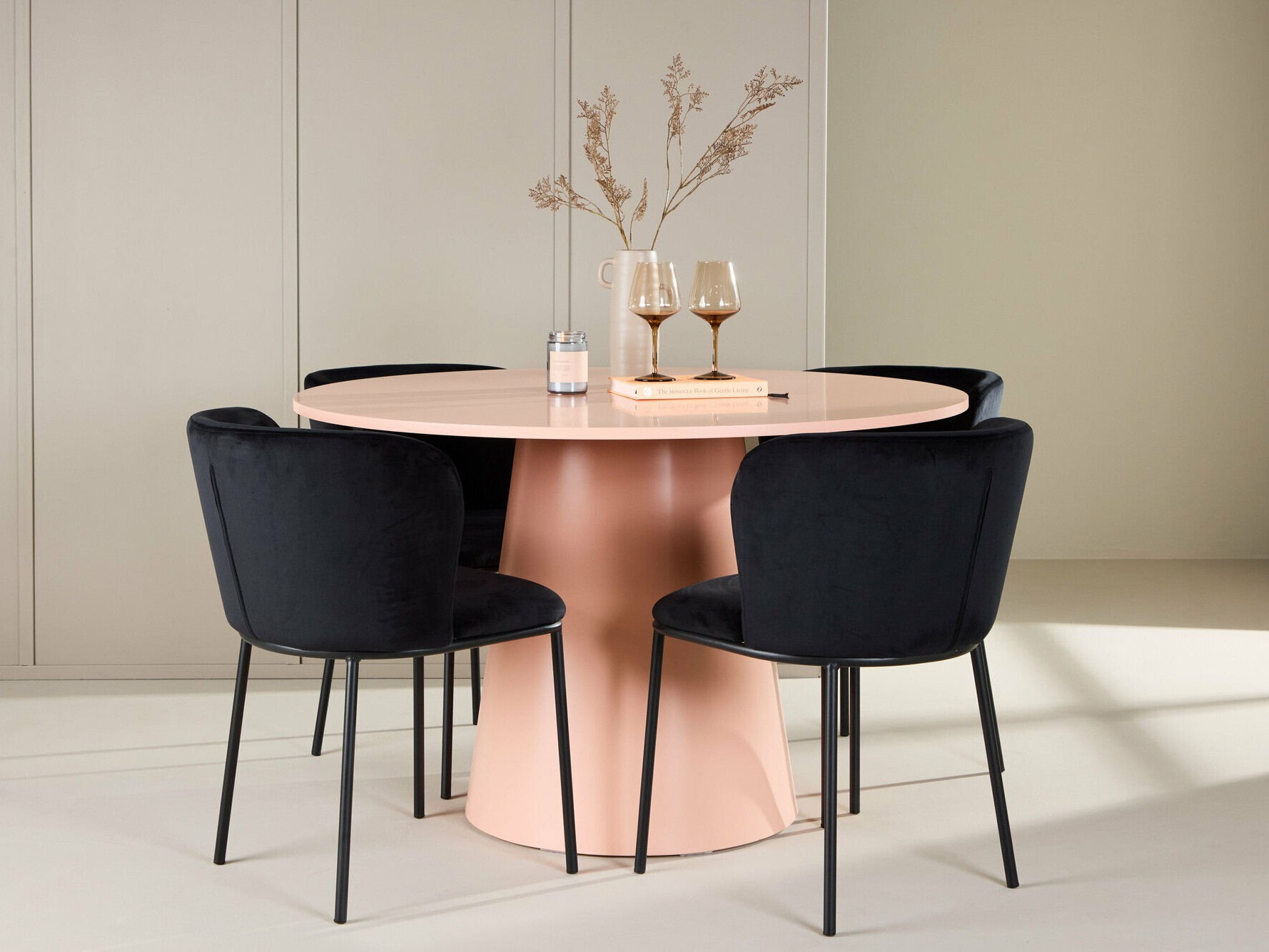 Conjunto de mesas y sillas para comedor Dallas 4750 (Negro)