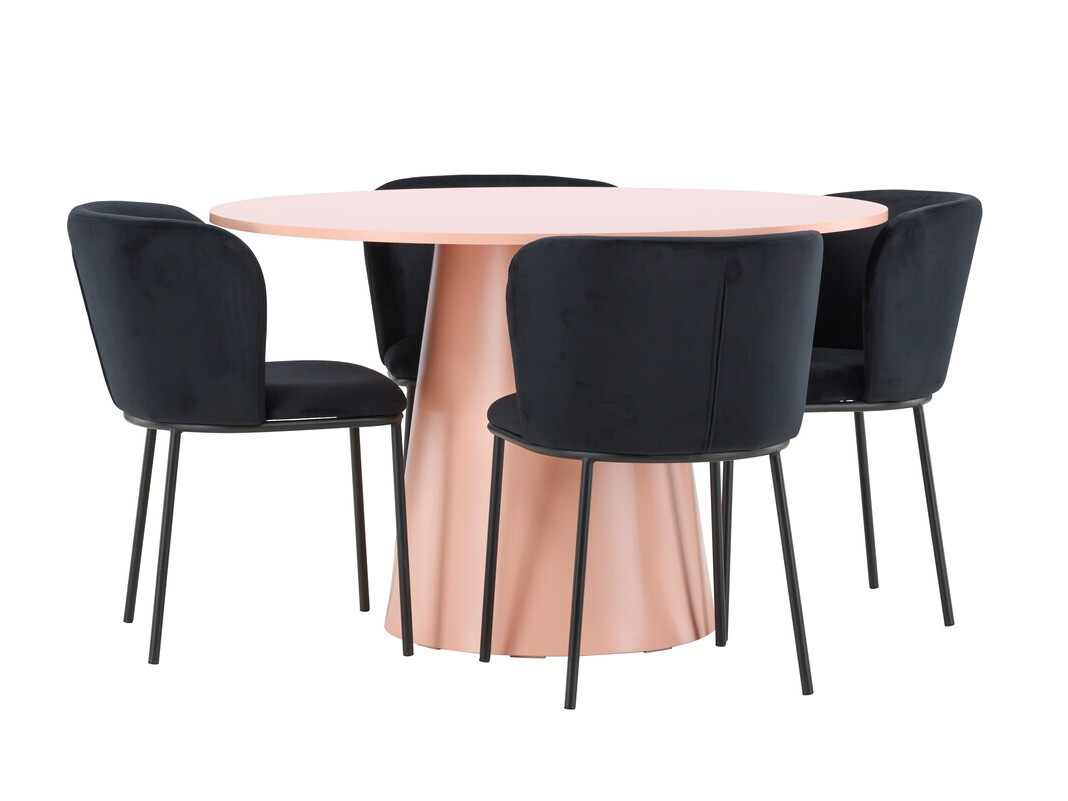 Conjunto de mesas y sillas para comedor Dallas 4750 (Negro)