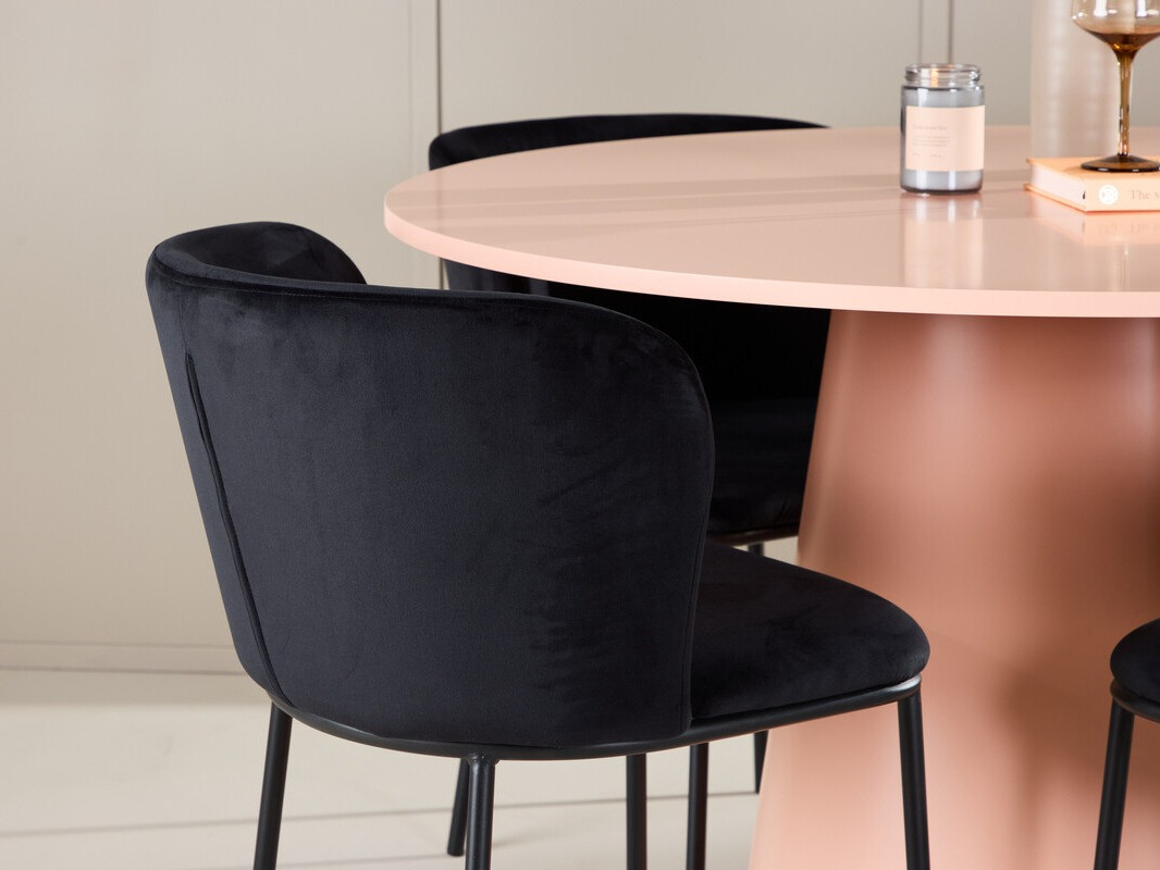 Conjunto de mesas y sillas para comedor Dallas 4750 (Negro)