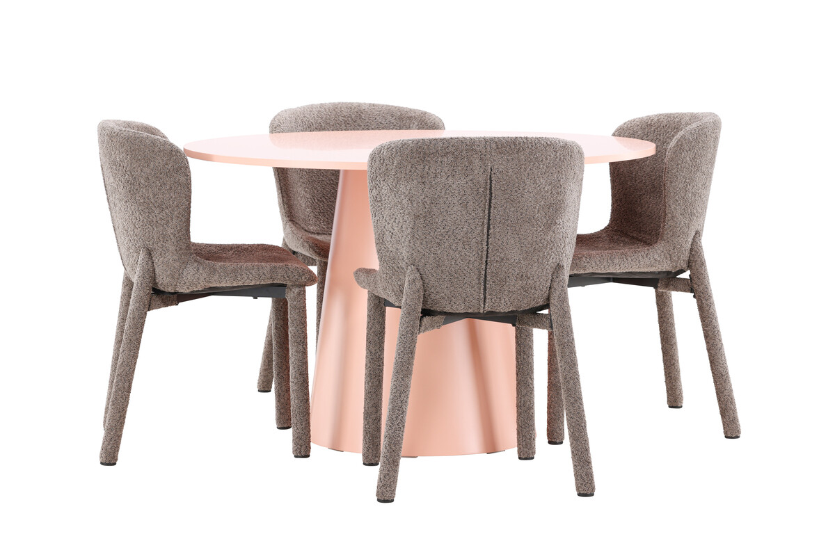 Conjunto de mesas y sillas para comedor Dallas 4751 (Marrón)