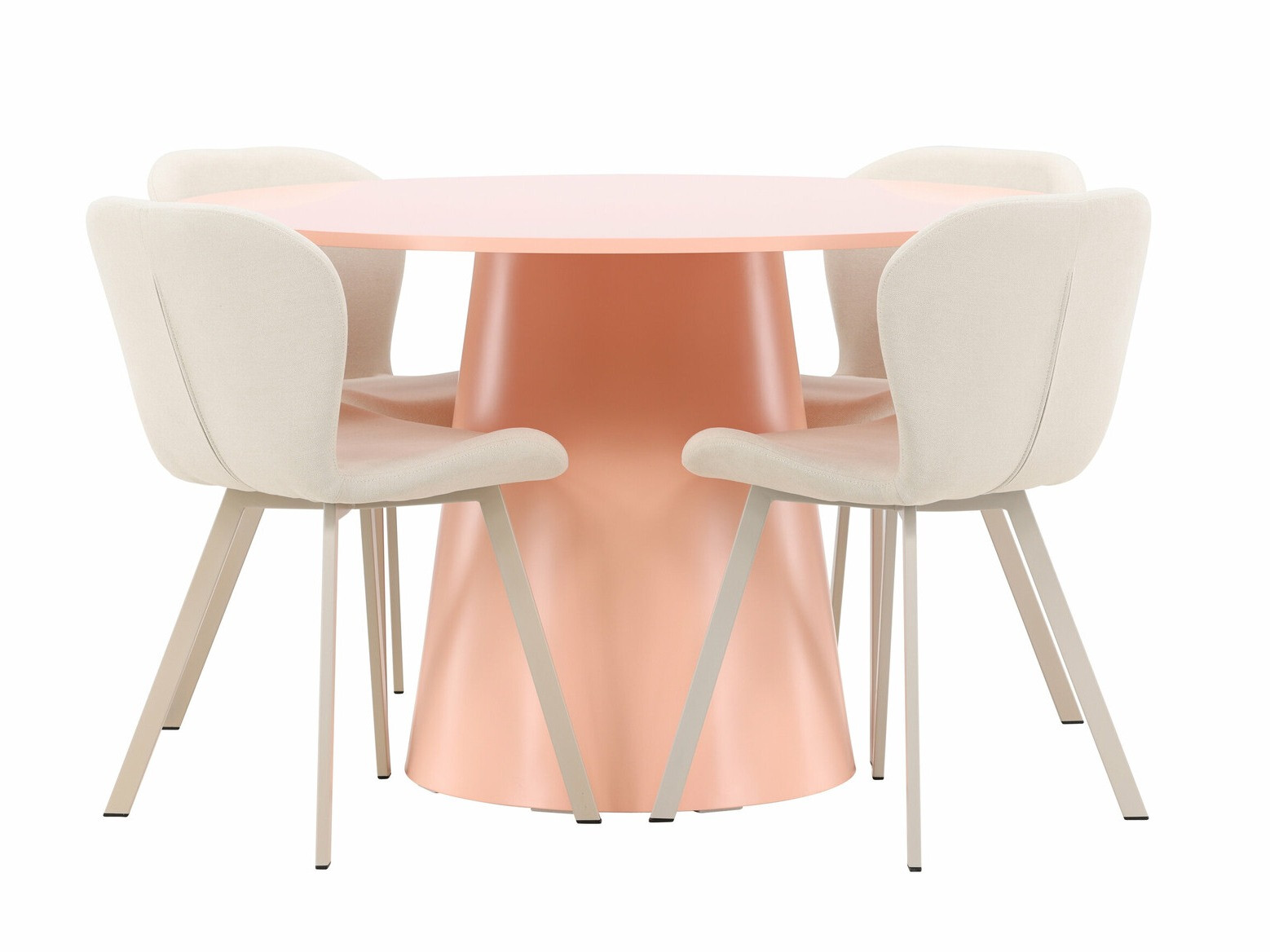 Conjunto de mesas y sillas para comedor Dallas 5024 (Coral)