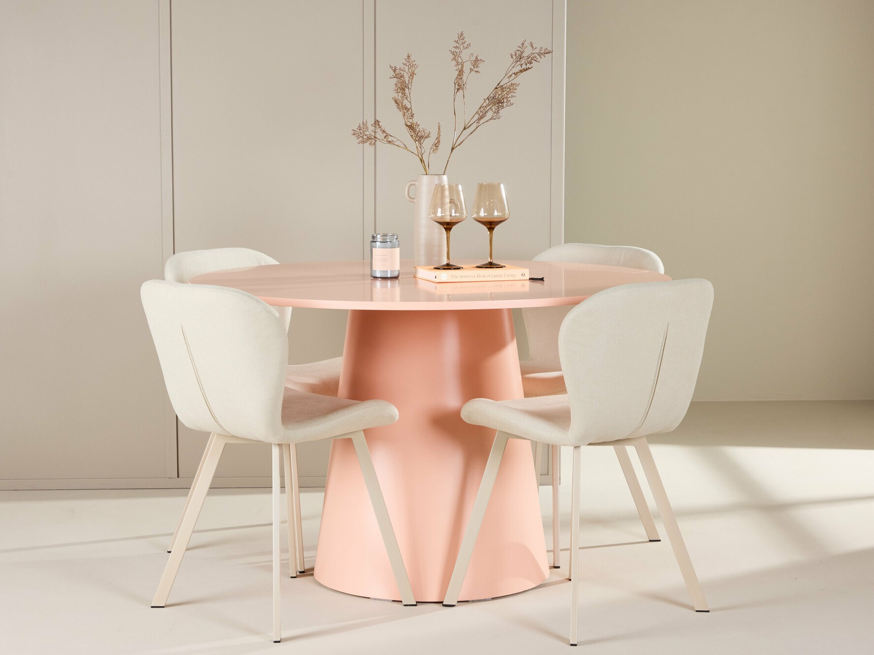 Conjunto de mesas y sillas para comedor Dallas 5024 (Coral)