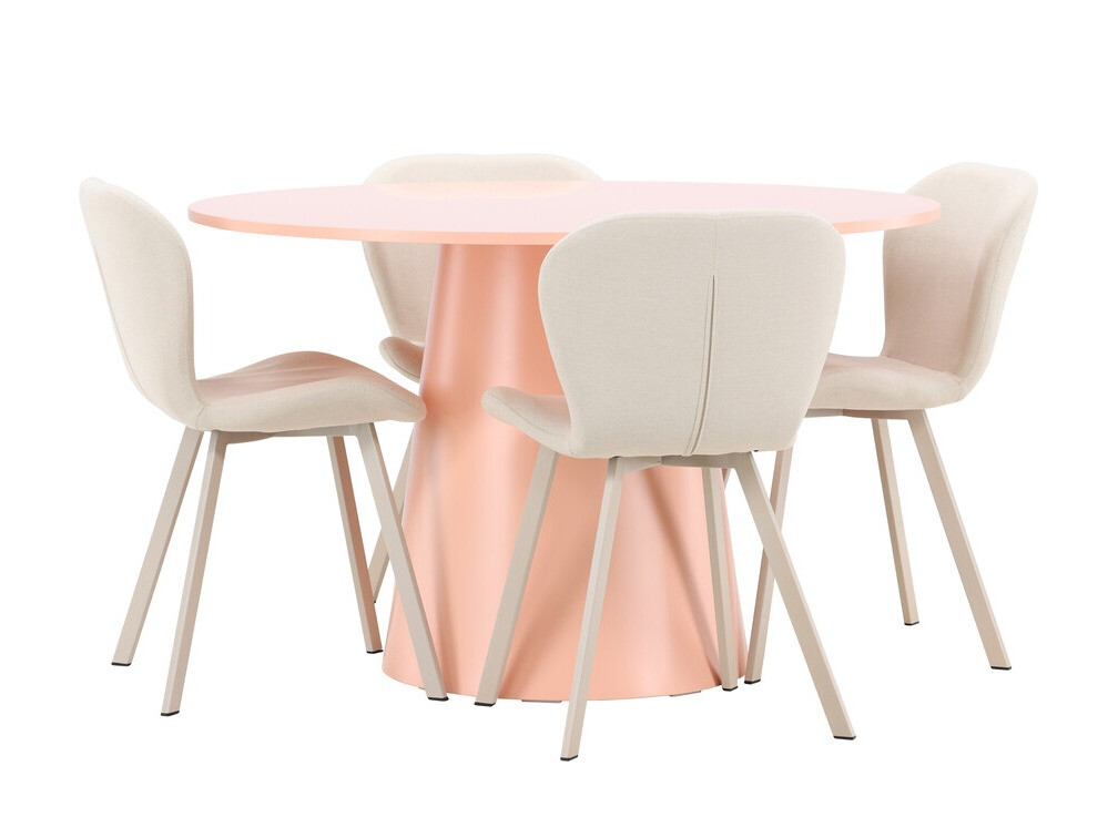 Conjunto de mesas y sillas para comedor Dallas 5024 (Coral)