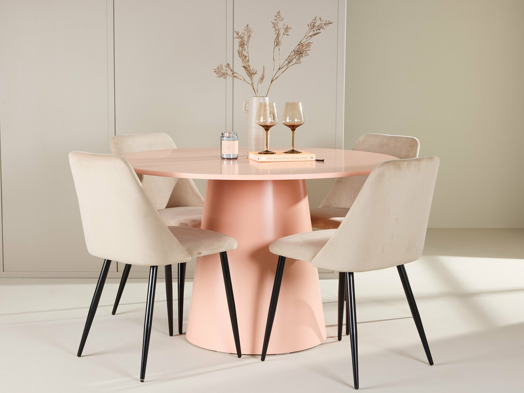 Conjunto de mesas y sillas para comedor Dallas 5069 (Coral)