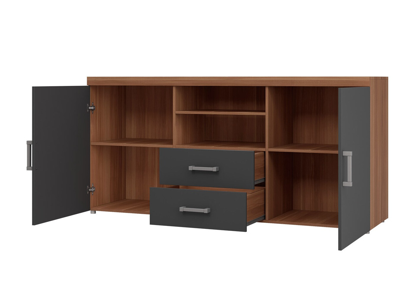 Conjunto de salón Cormiru 109 (Ciruela + grafito)