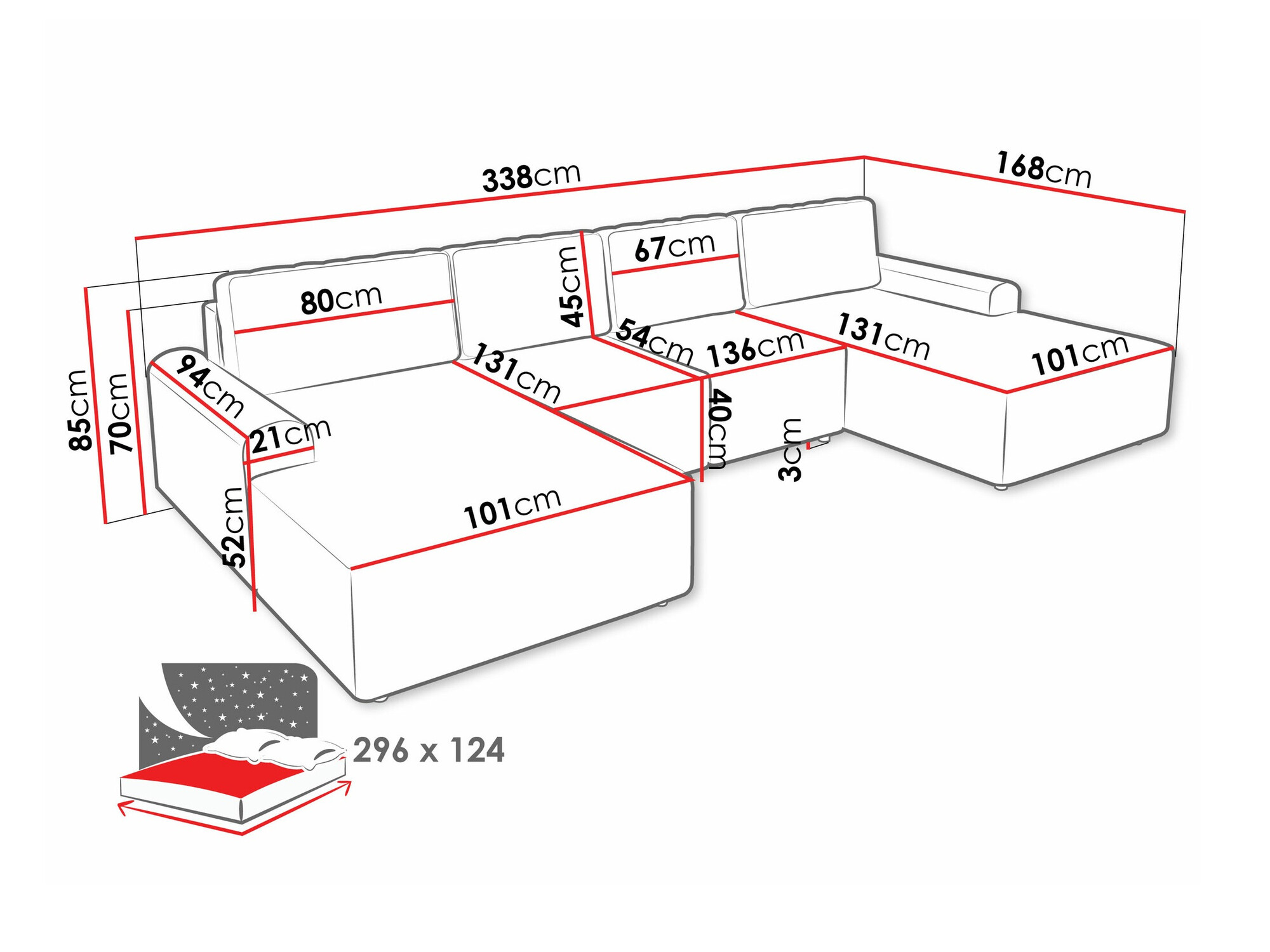 Sofá rinconero Stonecrest 106 (Sierra 746)
