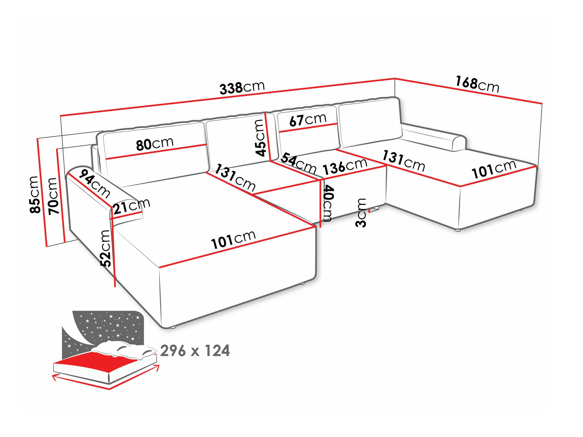 Sofá rinconero Stonecrest 106 (Sierra 748)