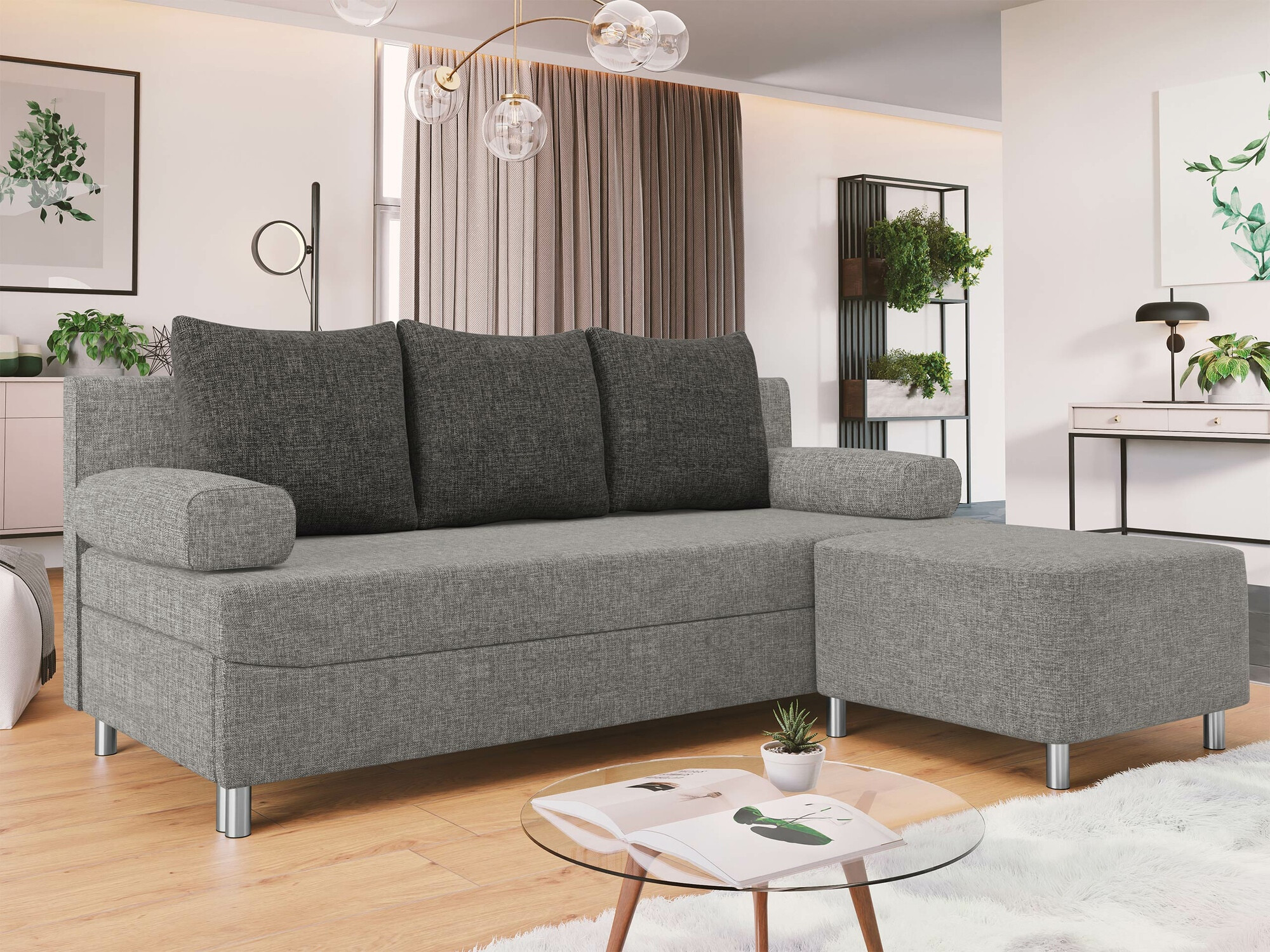 Conjunto de muebles tapizado Comfivo 108 (Lux 05 + Lux 06)