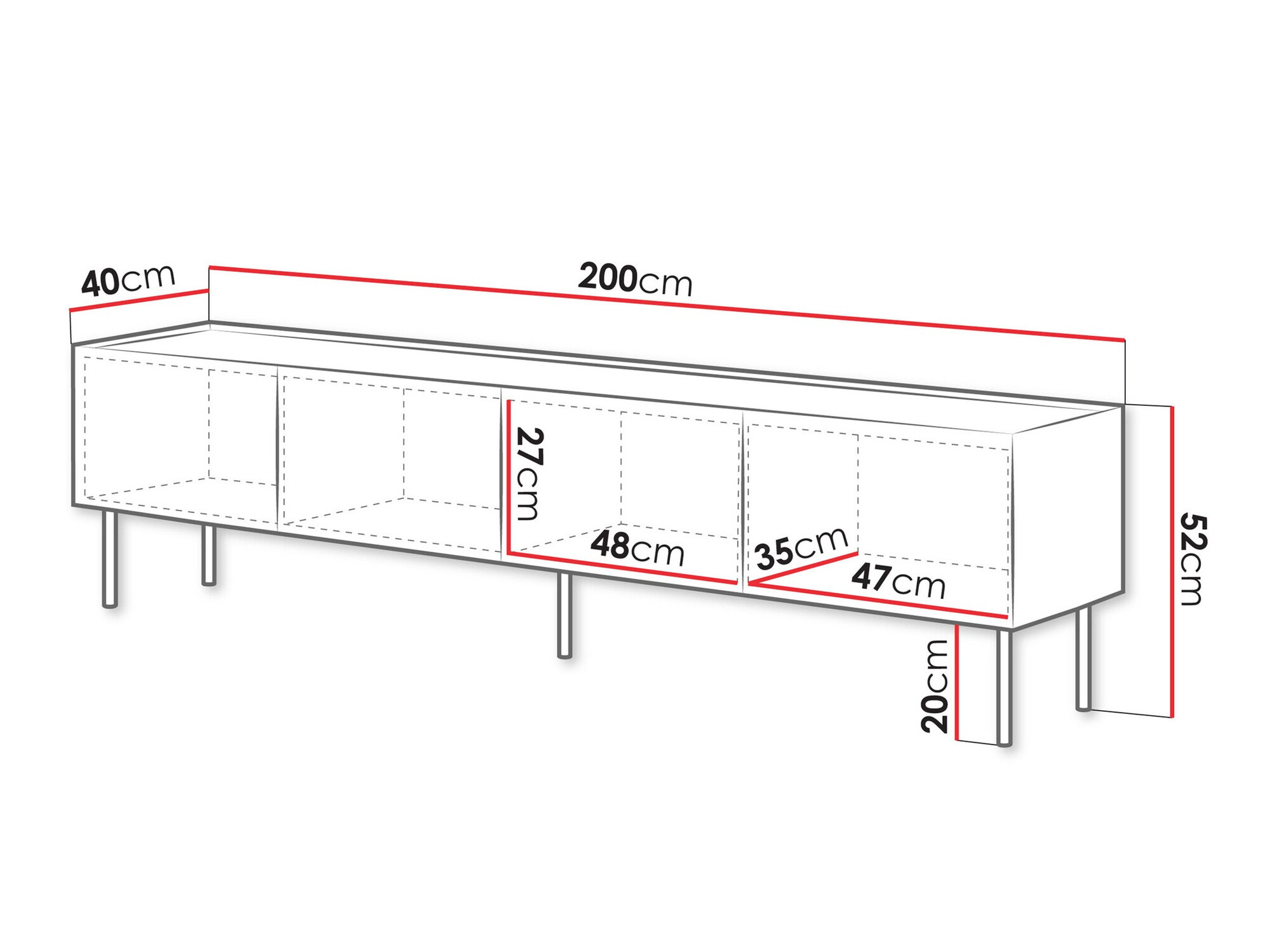 Mueble TV Melbela 107 (Cachemira + Roble)