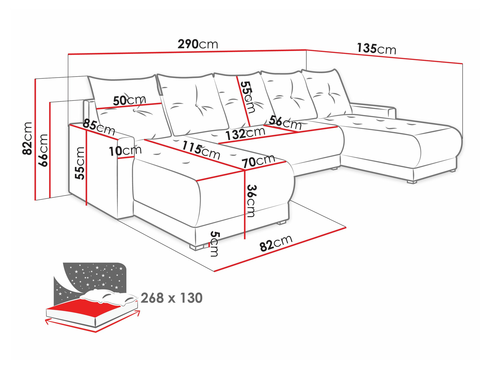 Sofá rinconero Memphis 106 (Lux 01 + Lux 26)