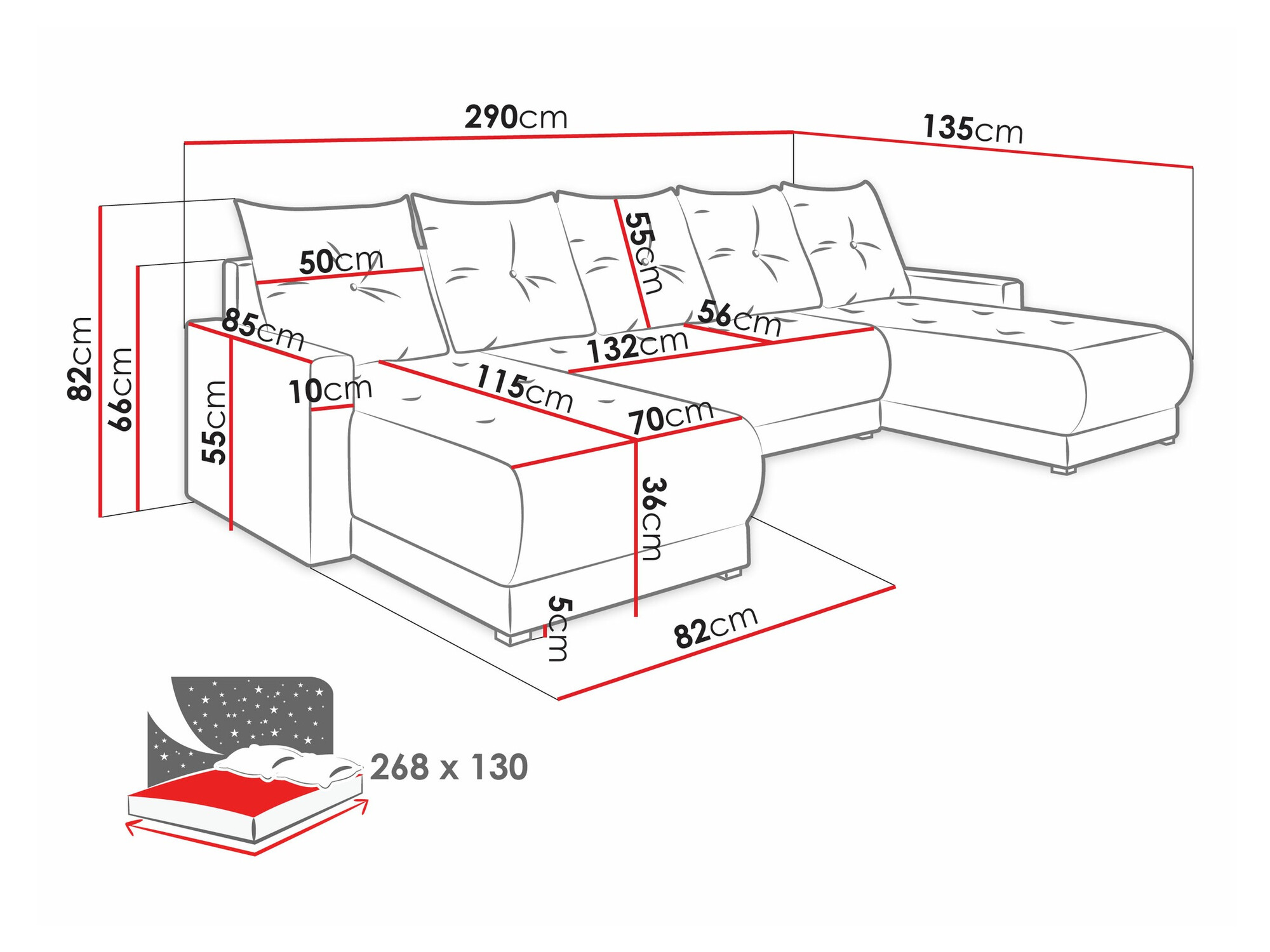 Sofá rinconero Memphis 106 (Lux 28 Strona)