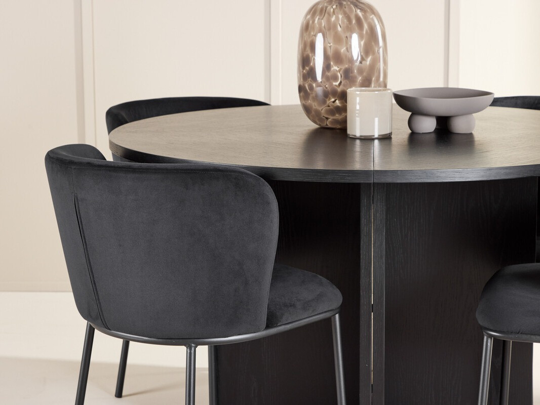 Conjunto de comedor Dallas 4761 (Negro)