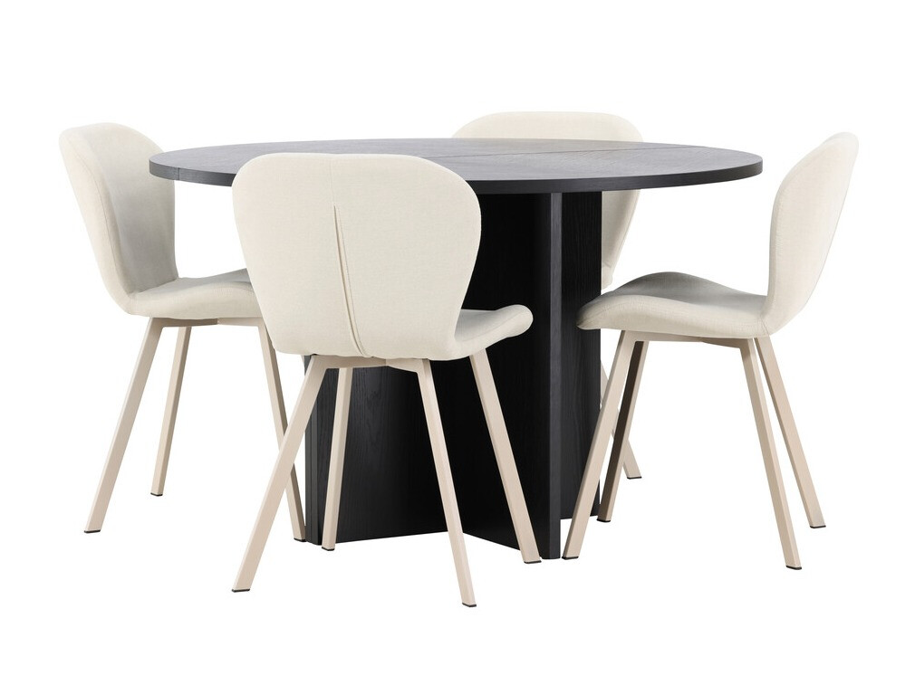 Conjunto de comedor Dallas 4762 (Negro)