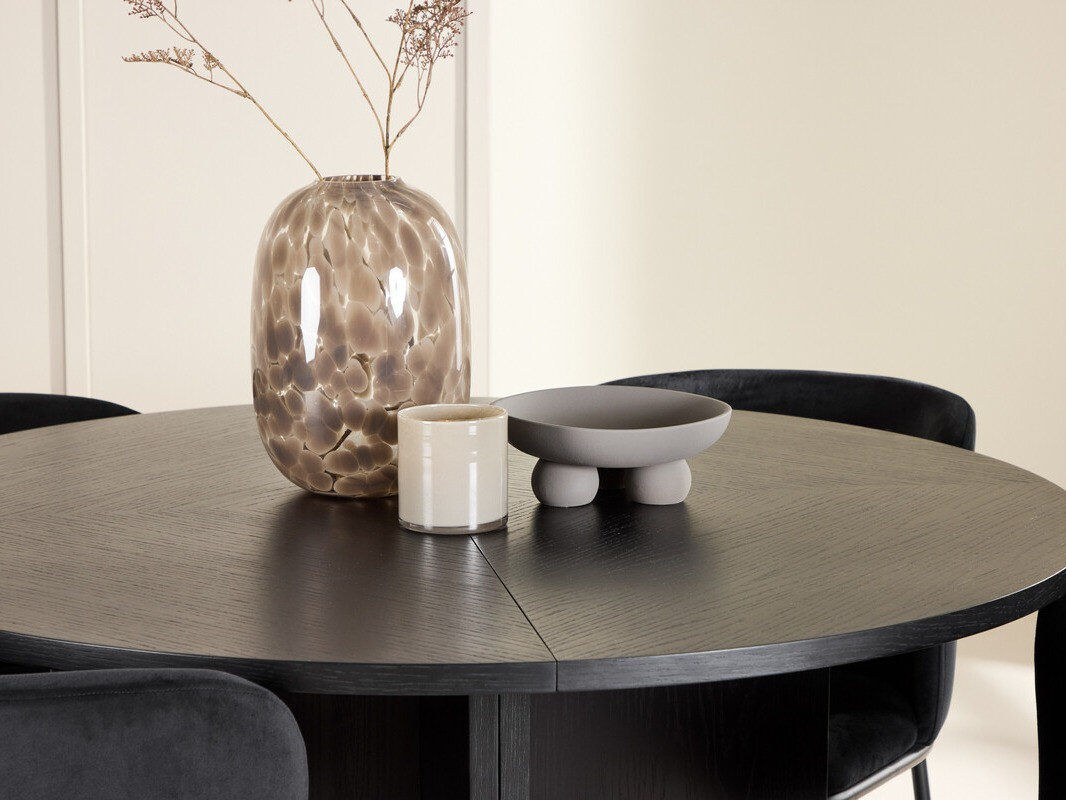 Conjunto de mesas y sillas para comedor Dallas 4761 (Negro)