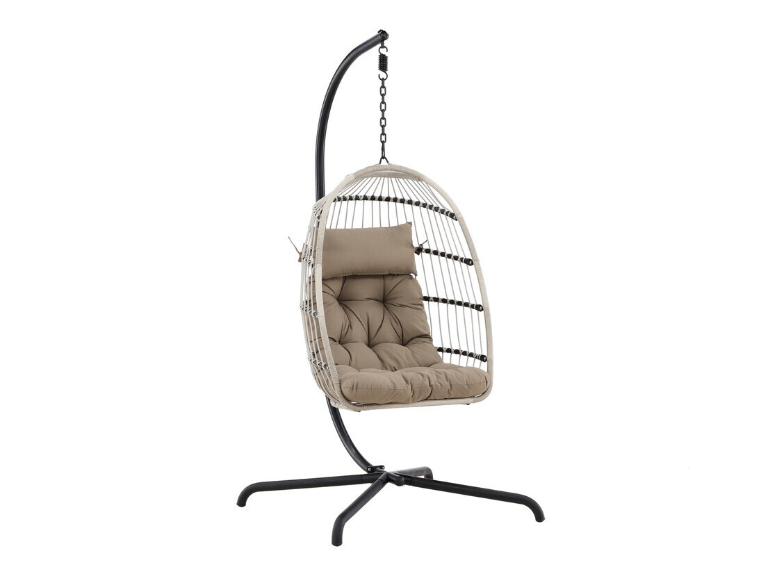 Silla colgante Dallas 4756 (Negro + Marrón)