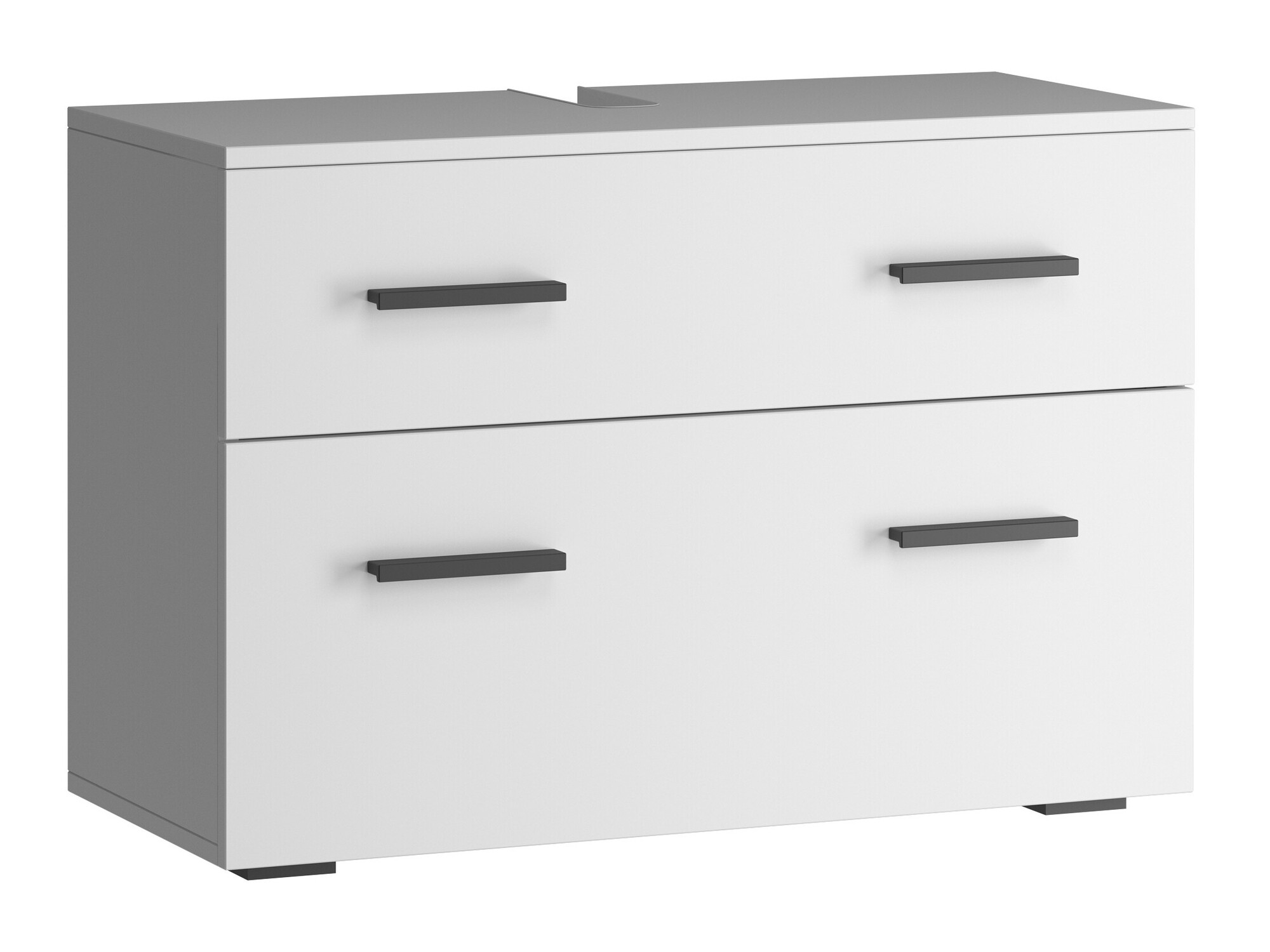 Armario de baño de pie para lavabo Larlori 101 (Blanco)