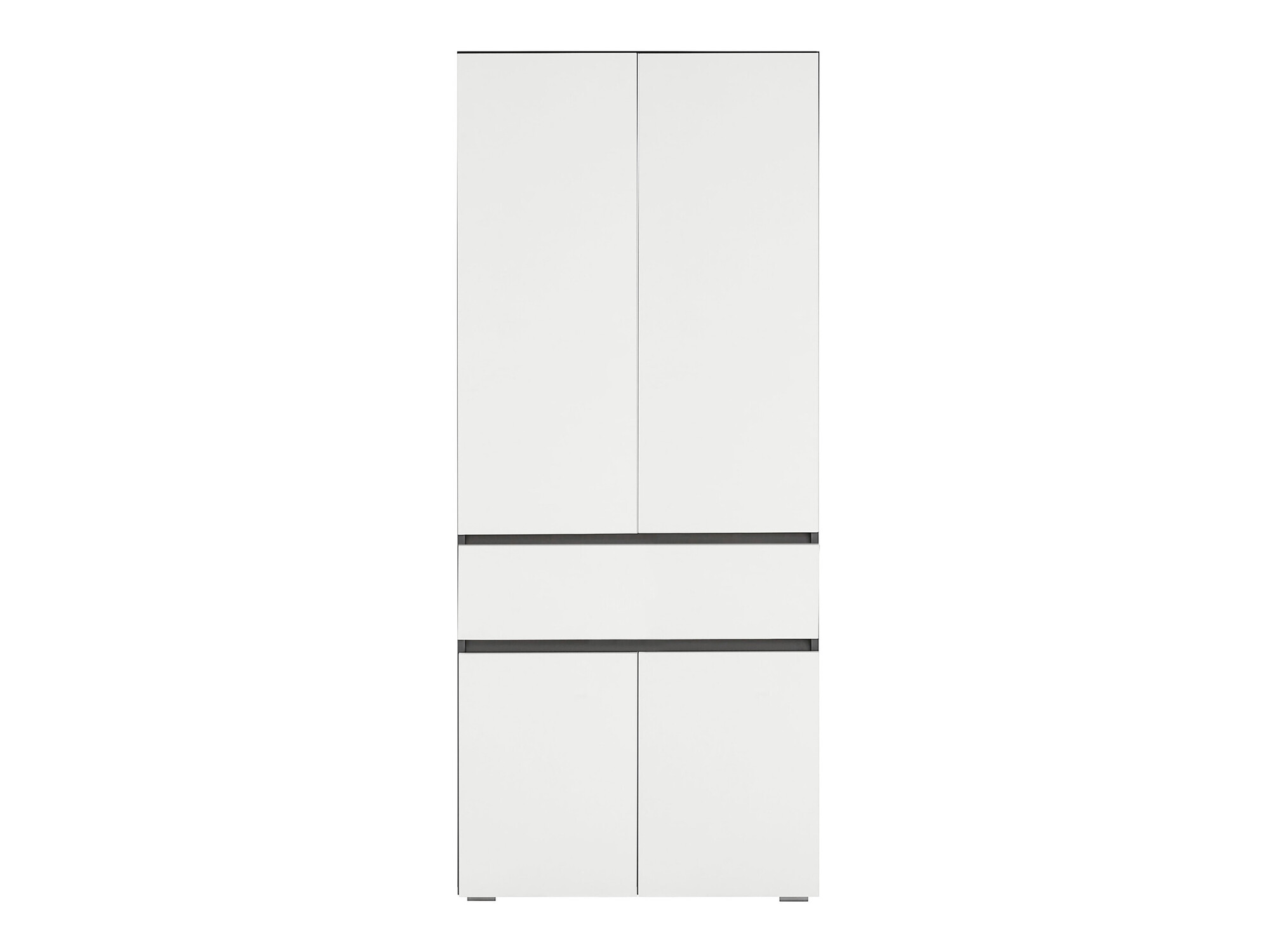 Armario de pie para baño Soncamu 113 (Blanco + Antracita)