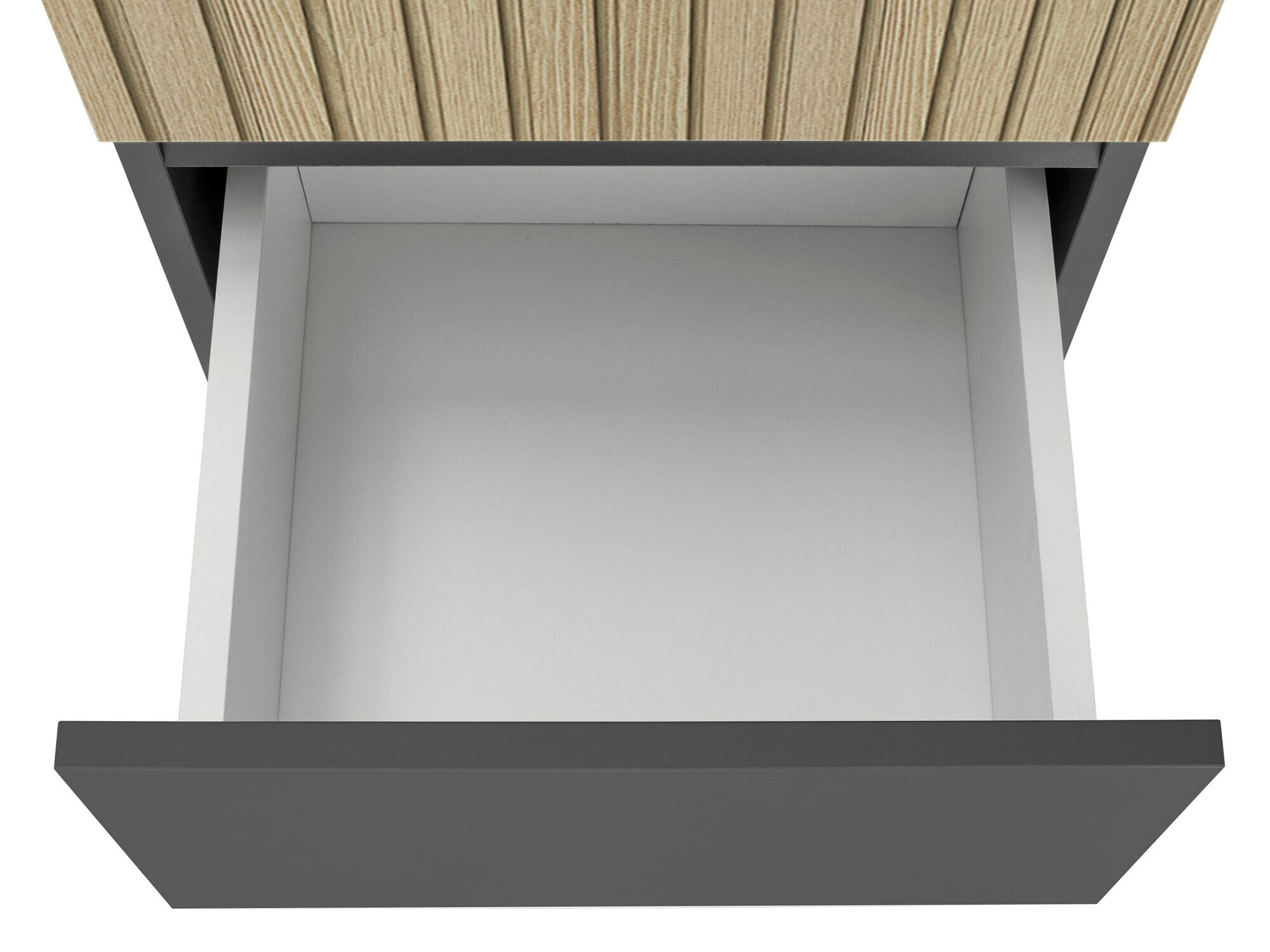 Armario de pie para baño Soncamu 106 (Antracita + Roble claro)