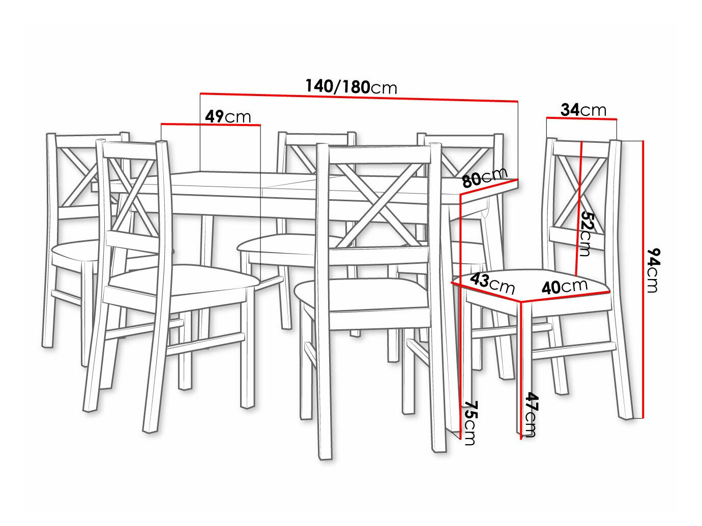 Conjunto de mesas y sillas para comedor Victorville 223