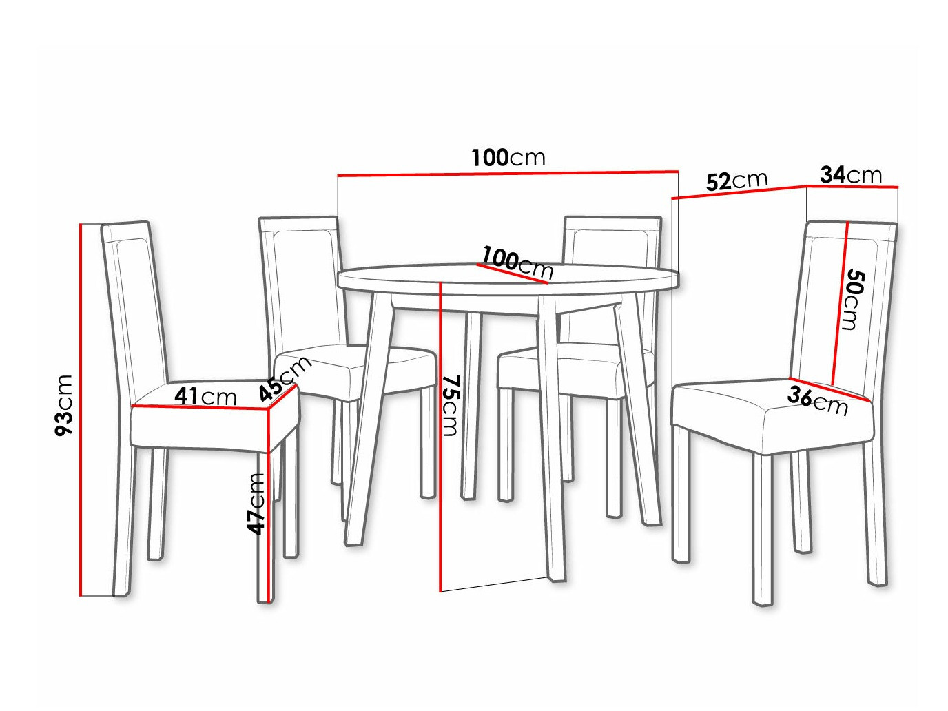 Conjunto de mesas y sillas para comedor Victorville 255