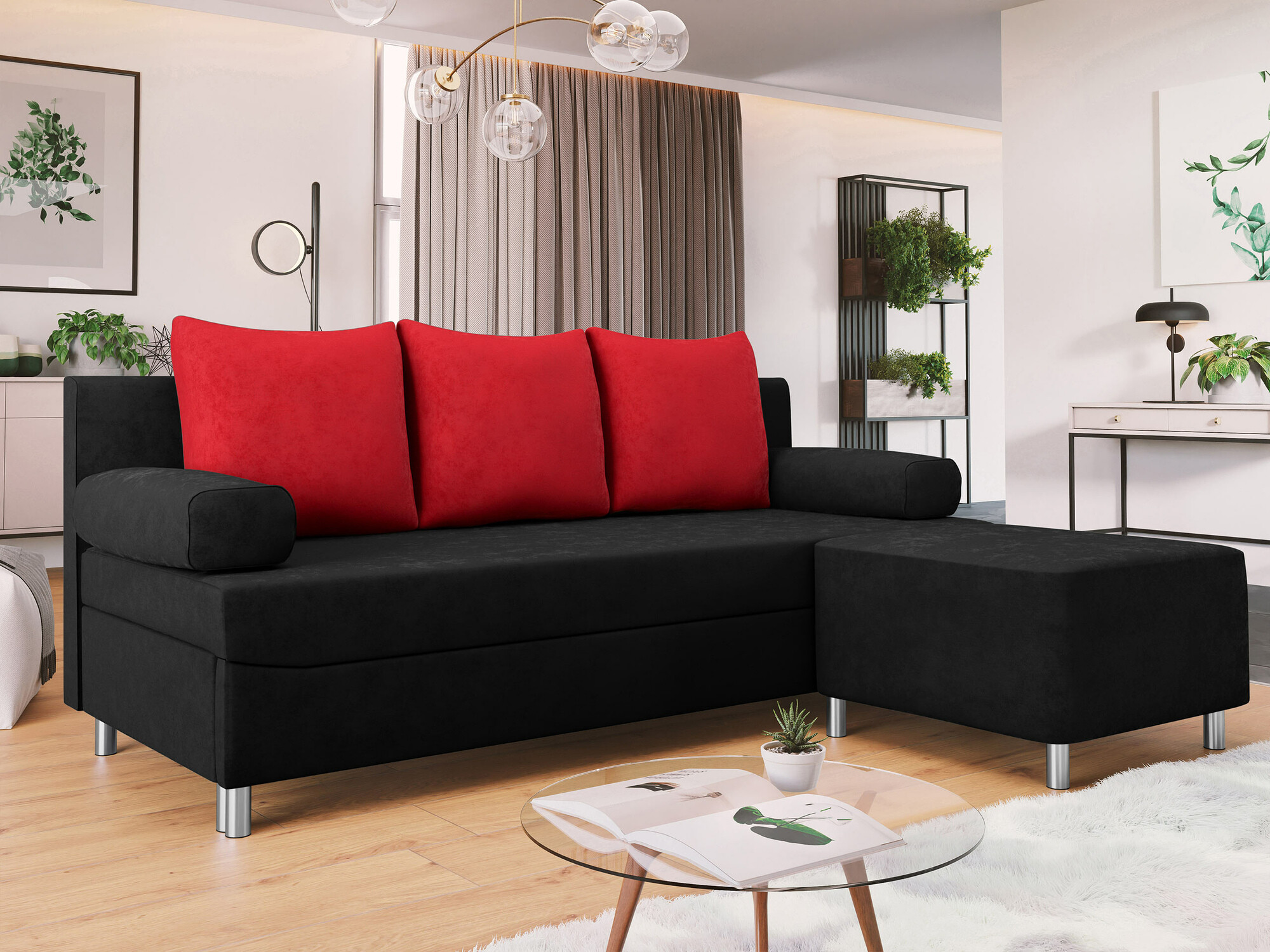 Conjunto de muebles tapizado Comfivo Artes (Alova 04 + Alova 46)