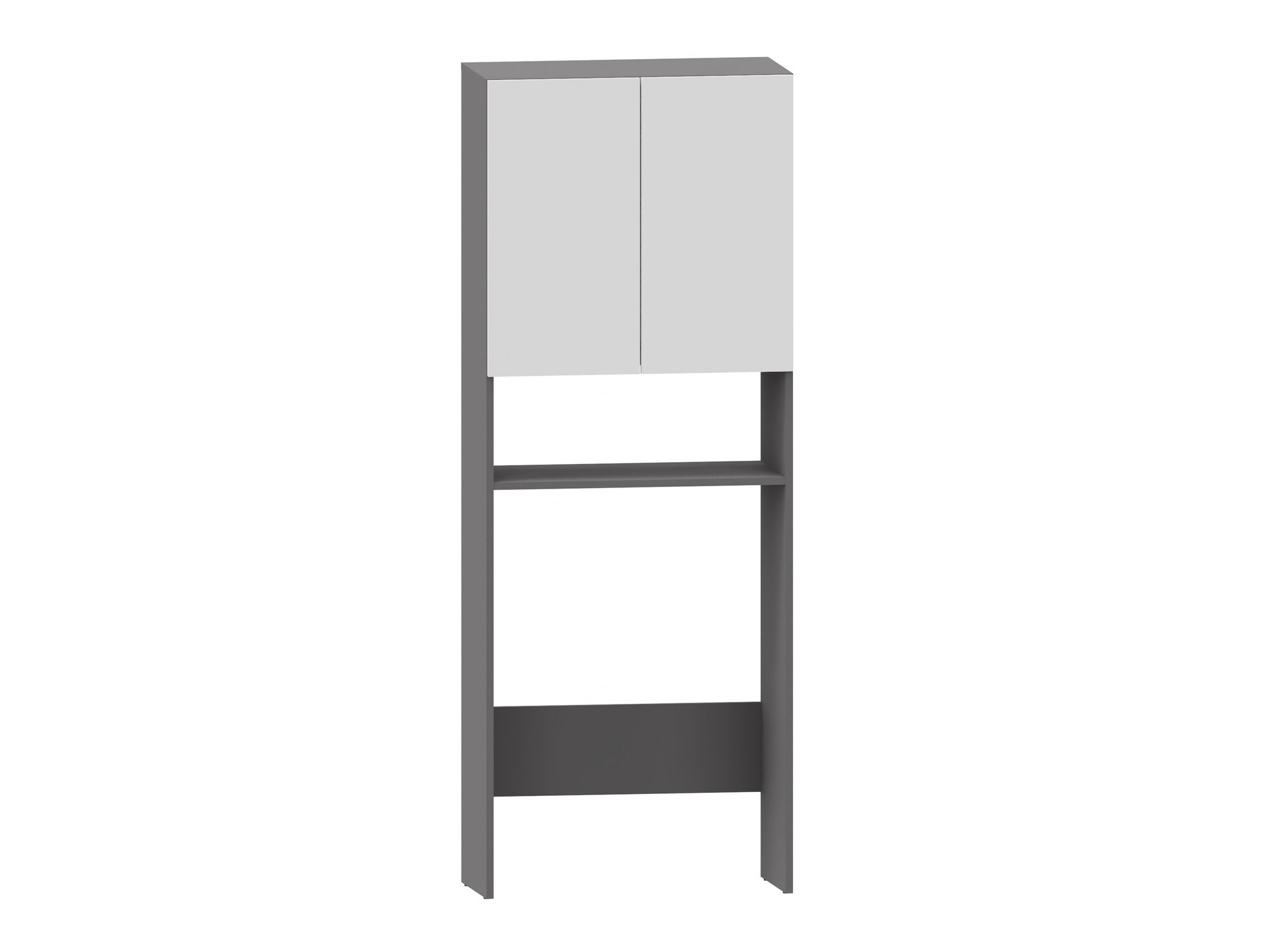 Estantería para baño Soncamu 114 (Blanco + Antracita)