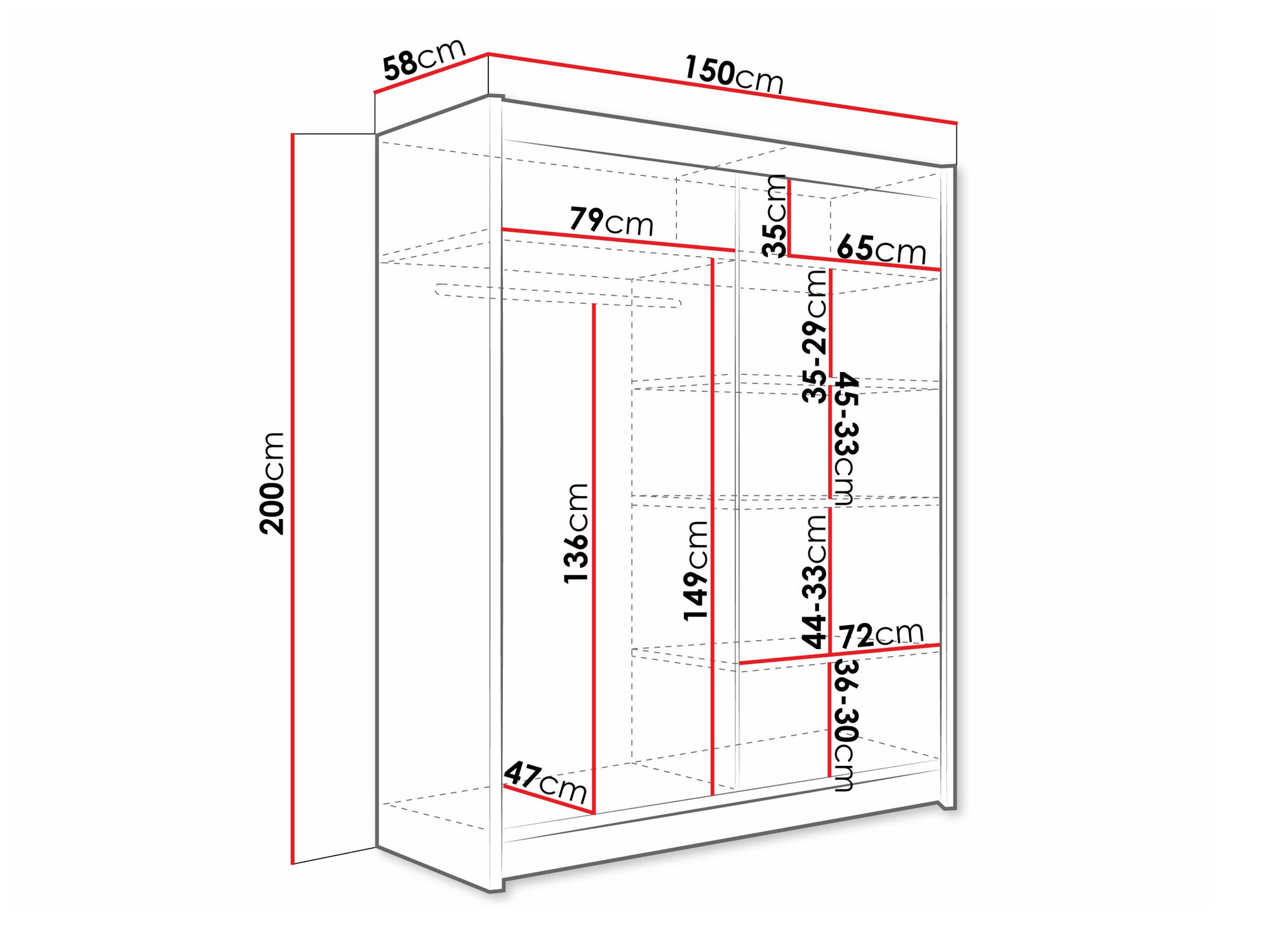 Armario Closico 132 (Cachemira)