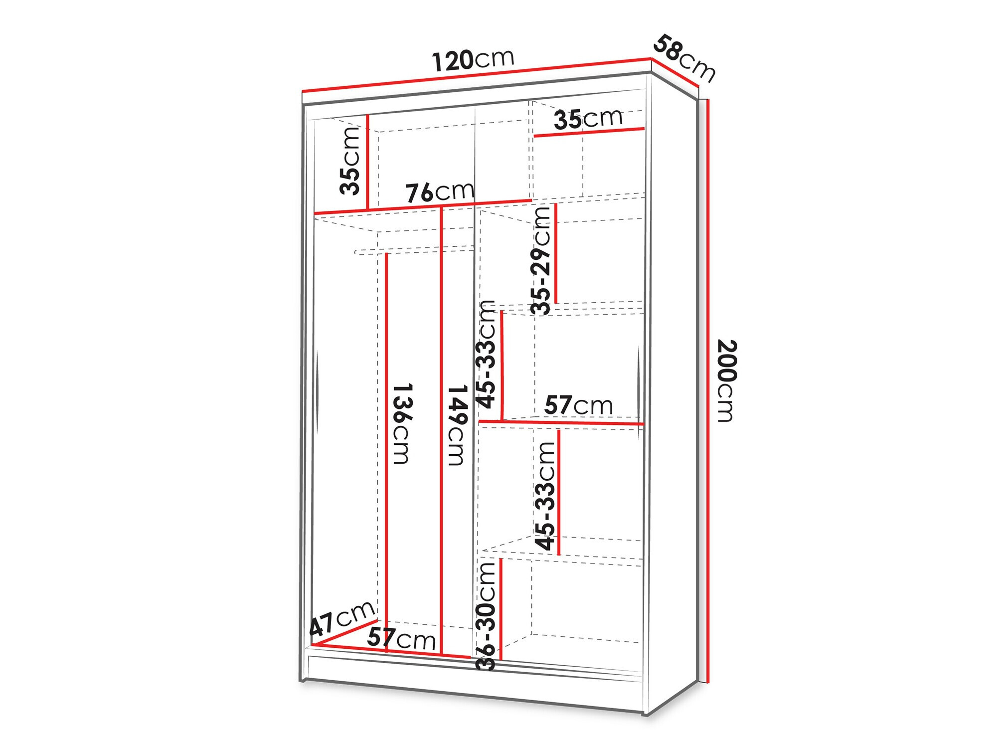 Armario Closico 150 (Cachemira)