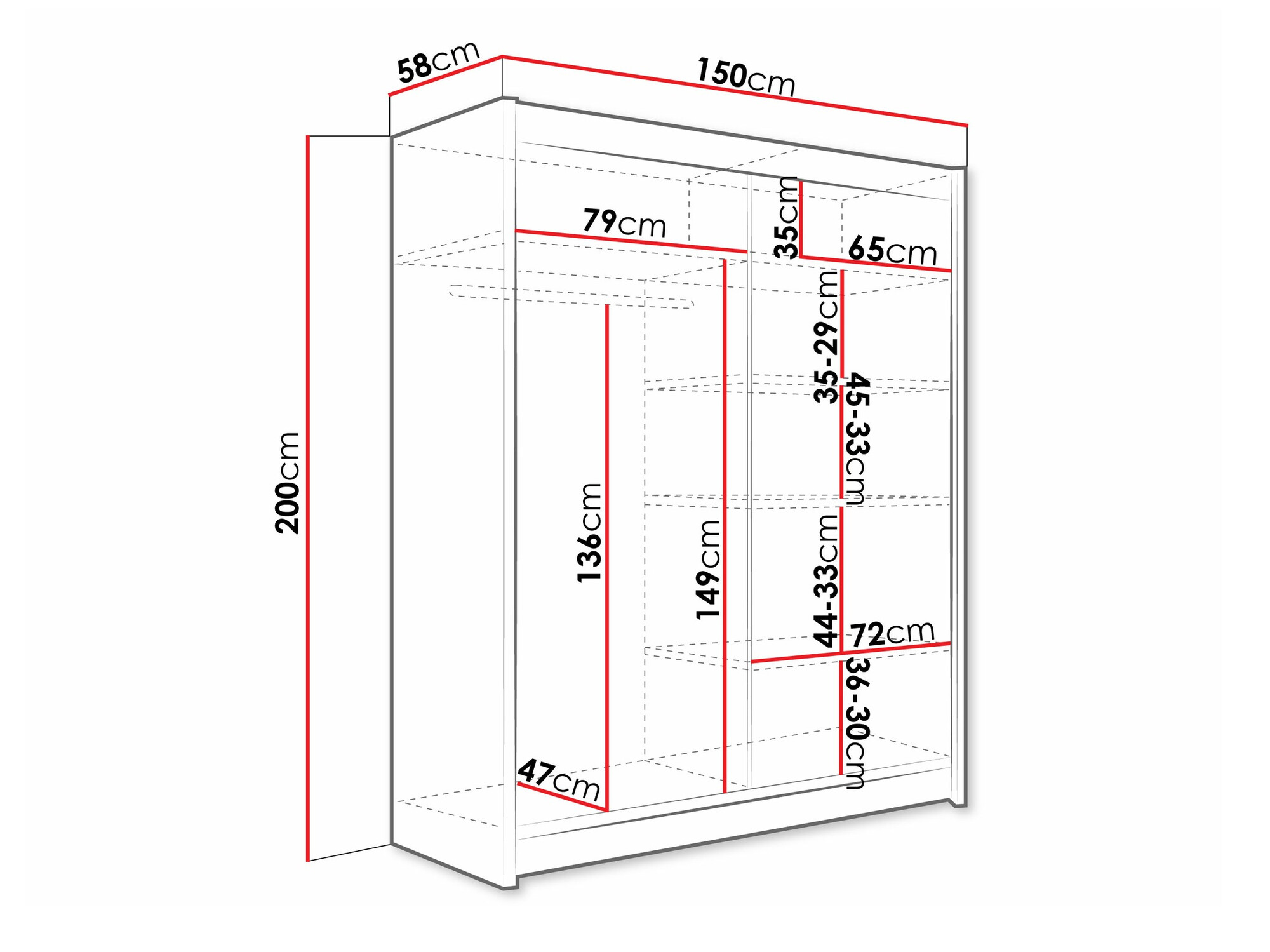 Armario Closico Camera IV (Negro)