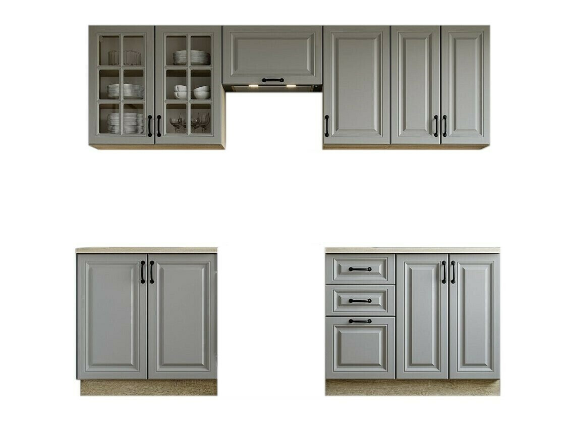 Conjunto de cocina Houston 1877 (Gris)