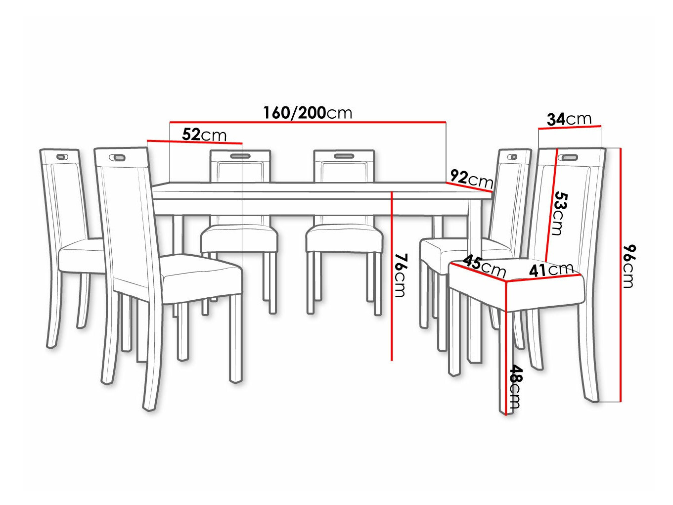 Conjunto de mesas y sillas para comedor Victorville 262 (Blanco)