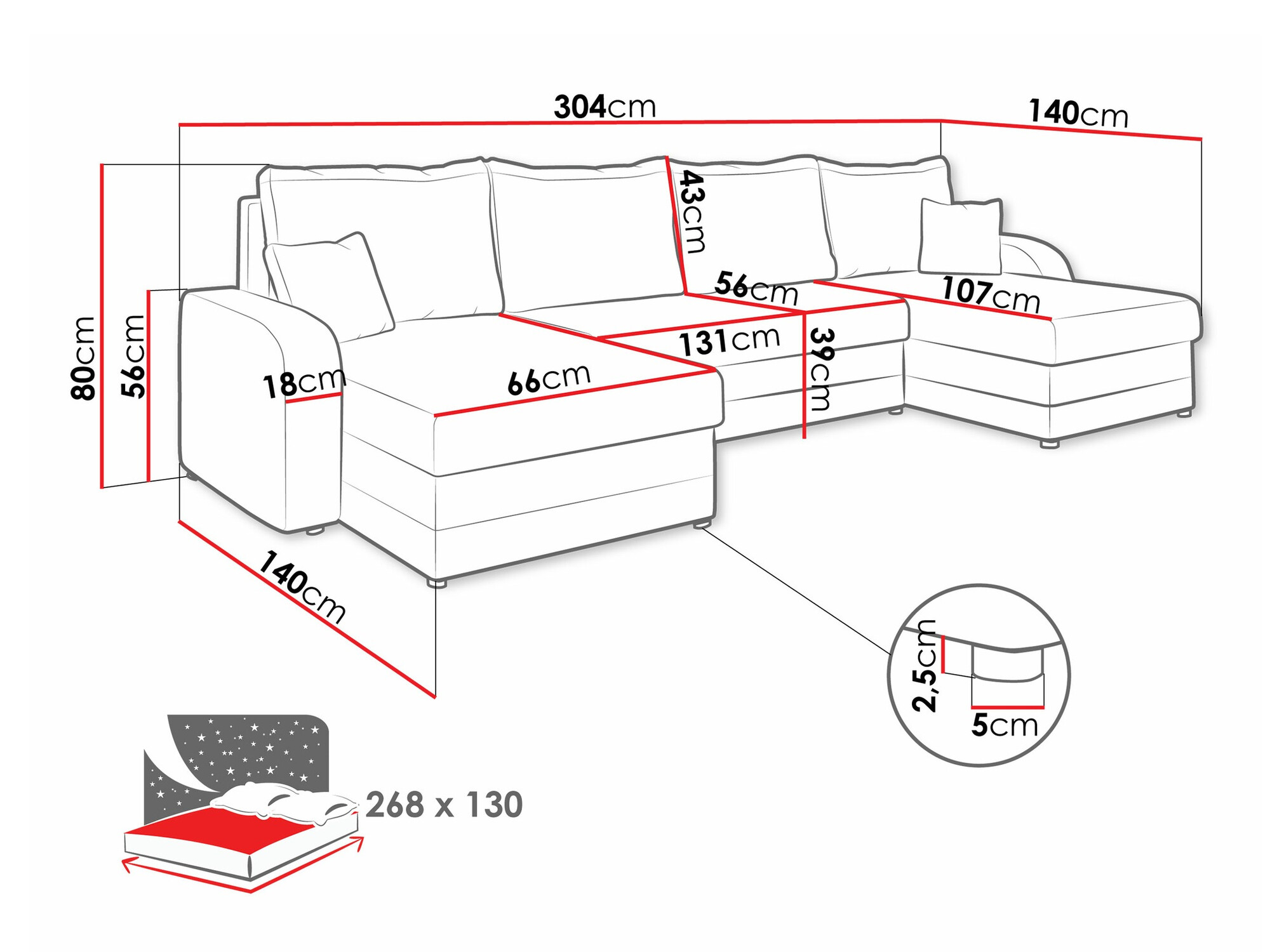 Sofá rinconero Comfivo Melissa III (Lux 06 + Lux 05)
