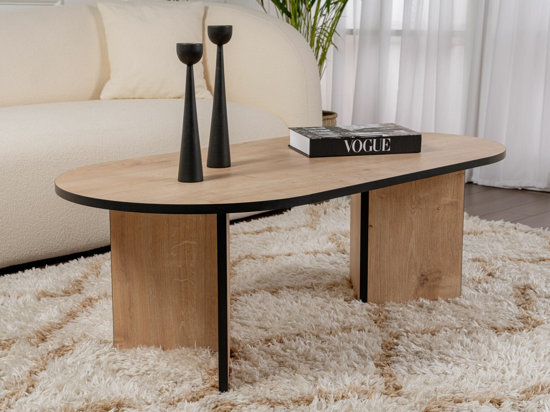 Mesa de centro Novato 111 (Roble + Negro)